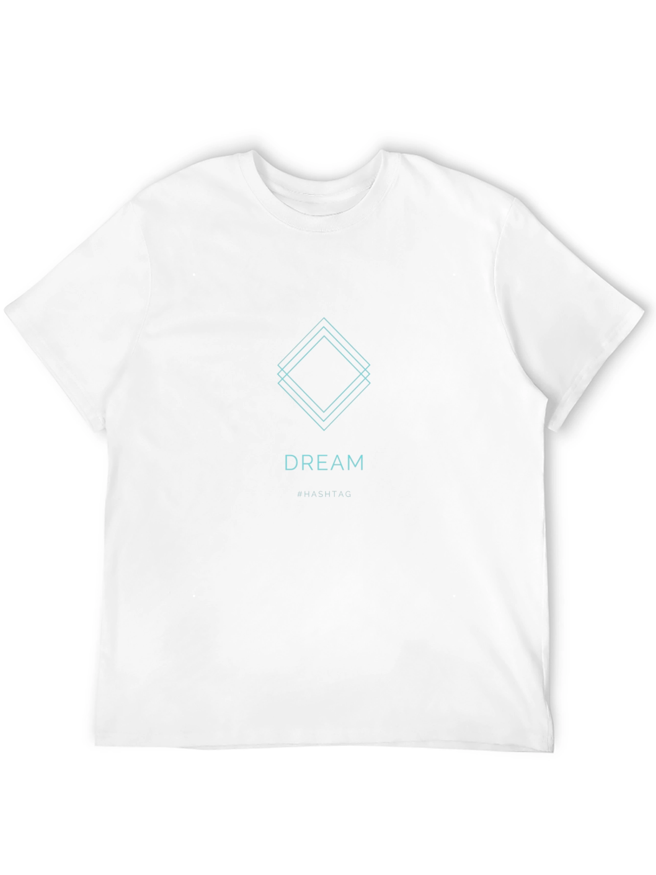 Geometric DREAM Graphic Tee - Soft Black T-Shirt