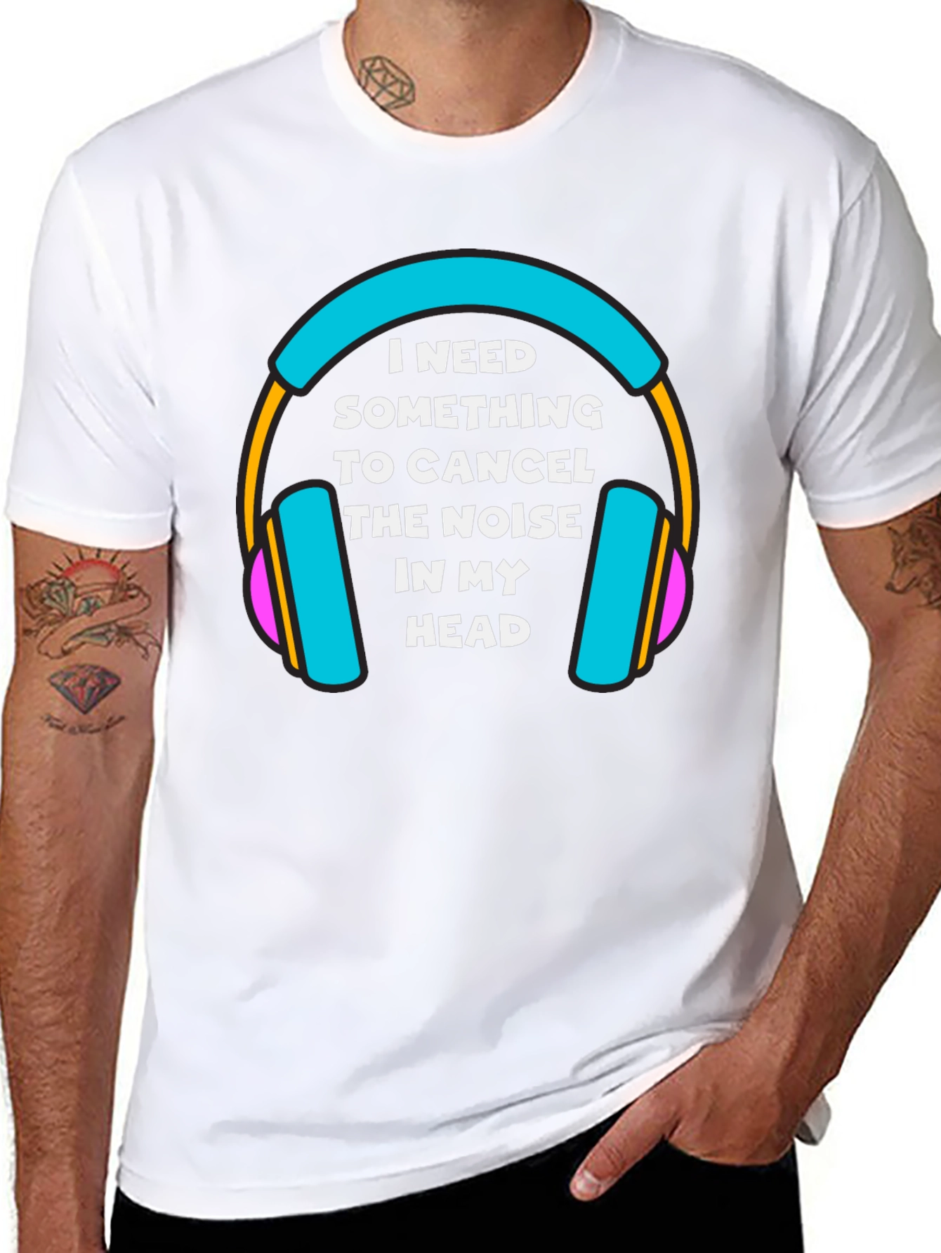 Noise Canceling Graphic Tee