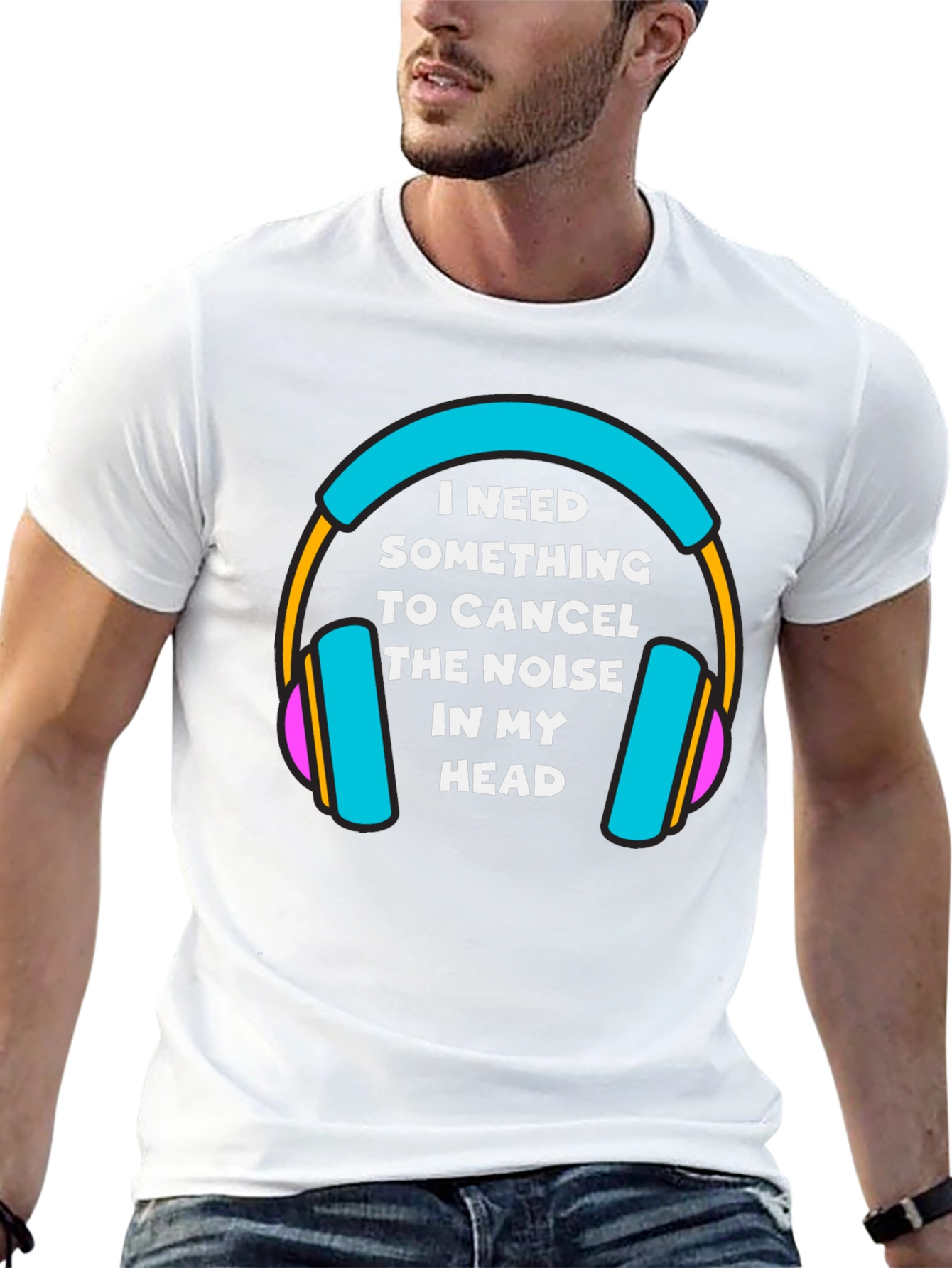 Noise Canceling Graphic Tee