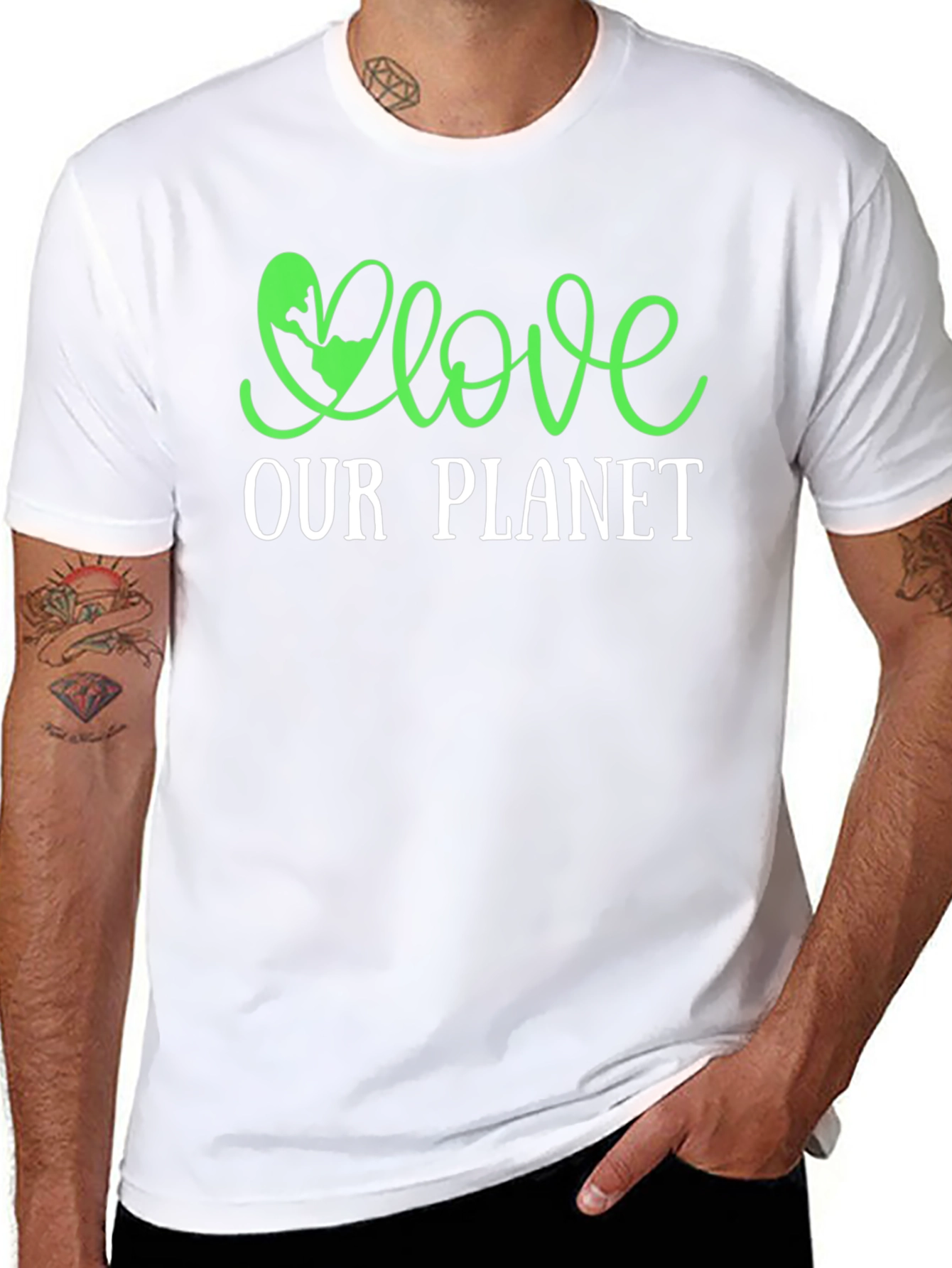 Love Our Planet Graphic T-Shirt - Eco-Friendly Design