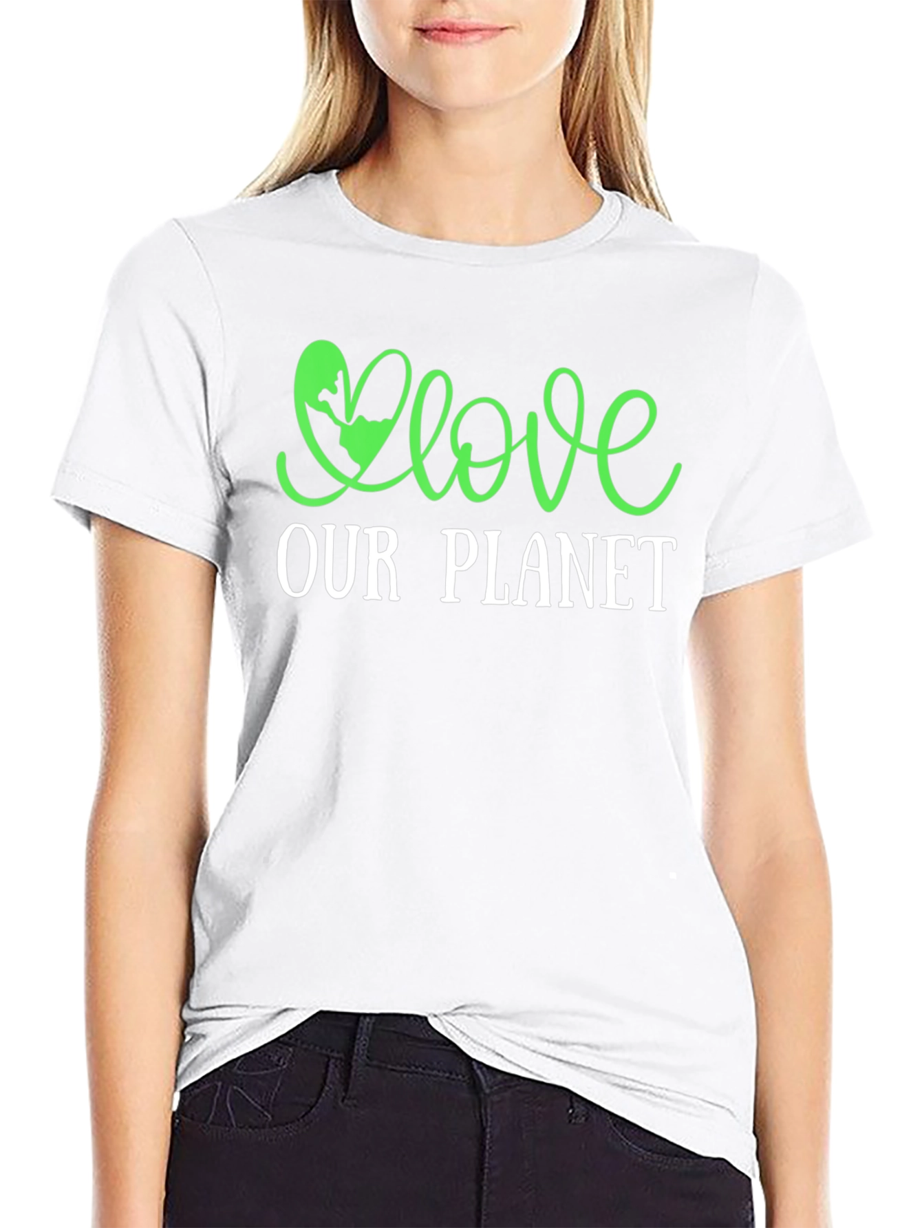 Love Our Planet Graphic T-Shirt - Eco-Friendly Design