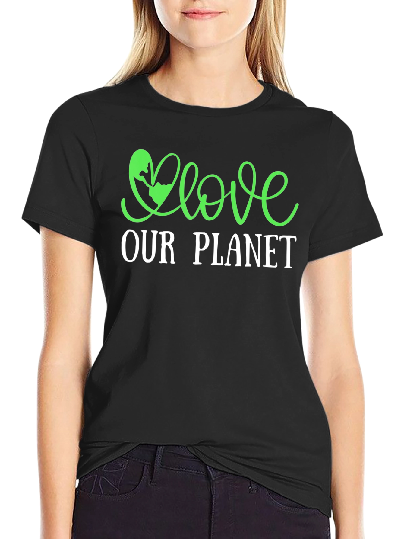 Love Our Planet Graphic T-Shirt - Eco-Friendly Design
