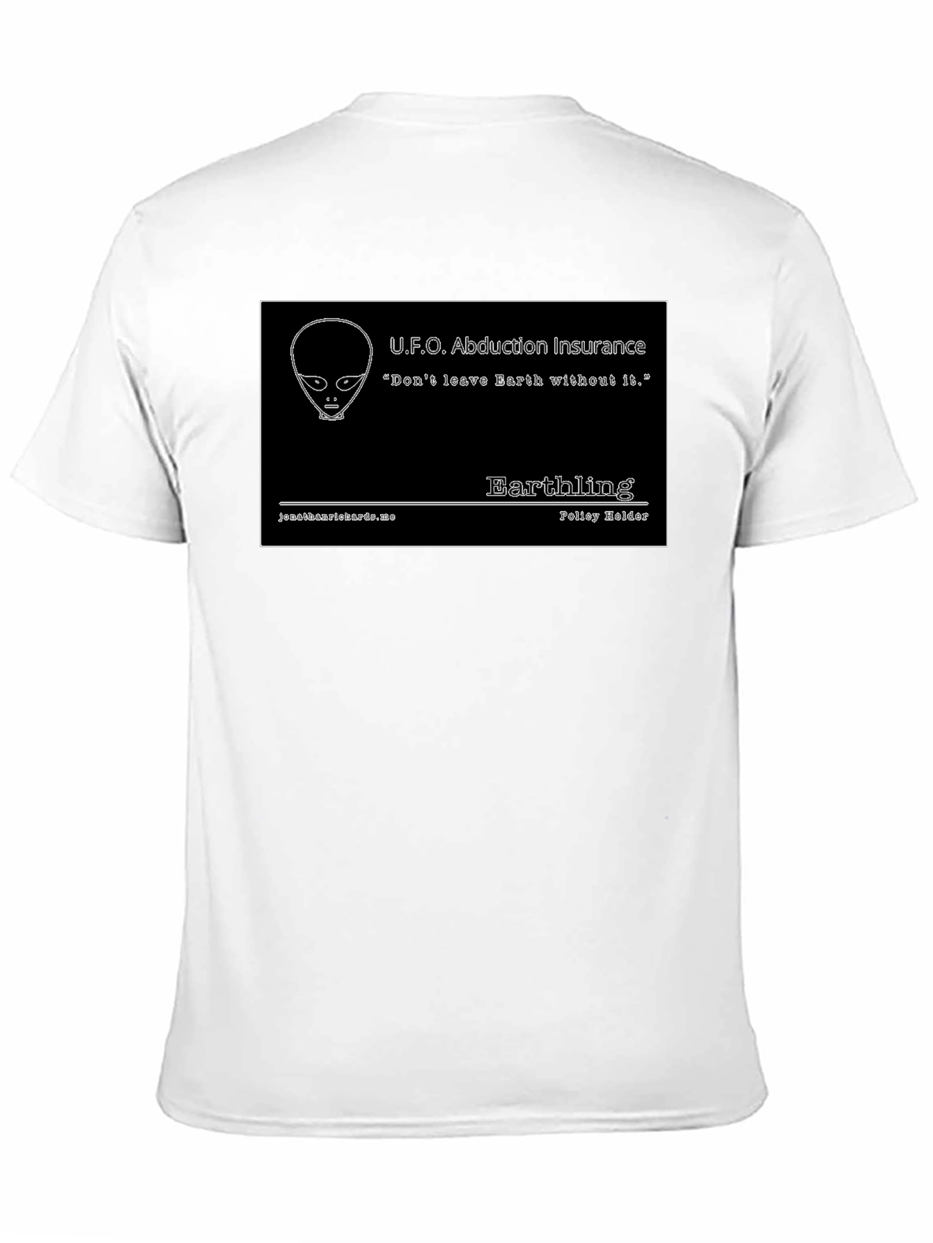 UFO Abduction Insurance Black T-Shirt