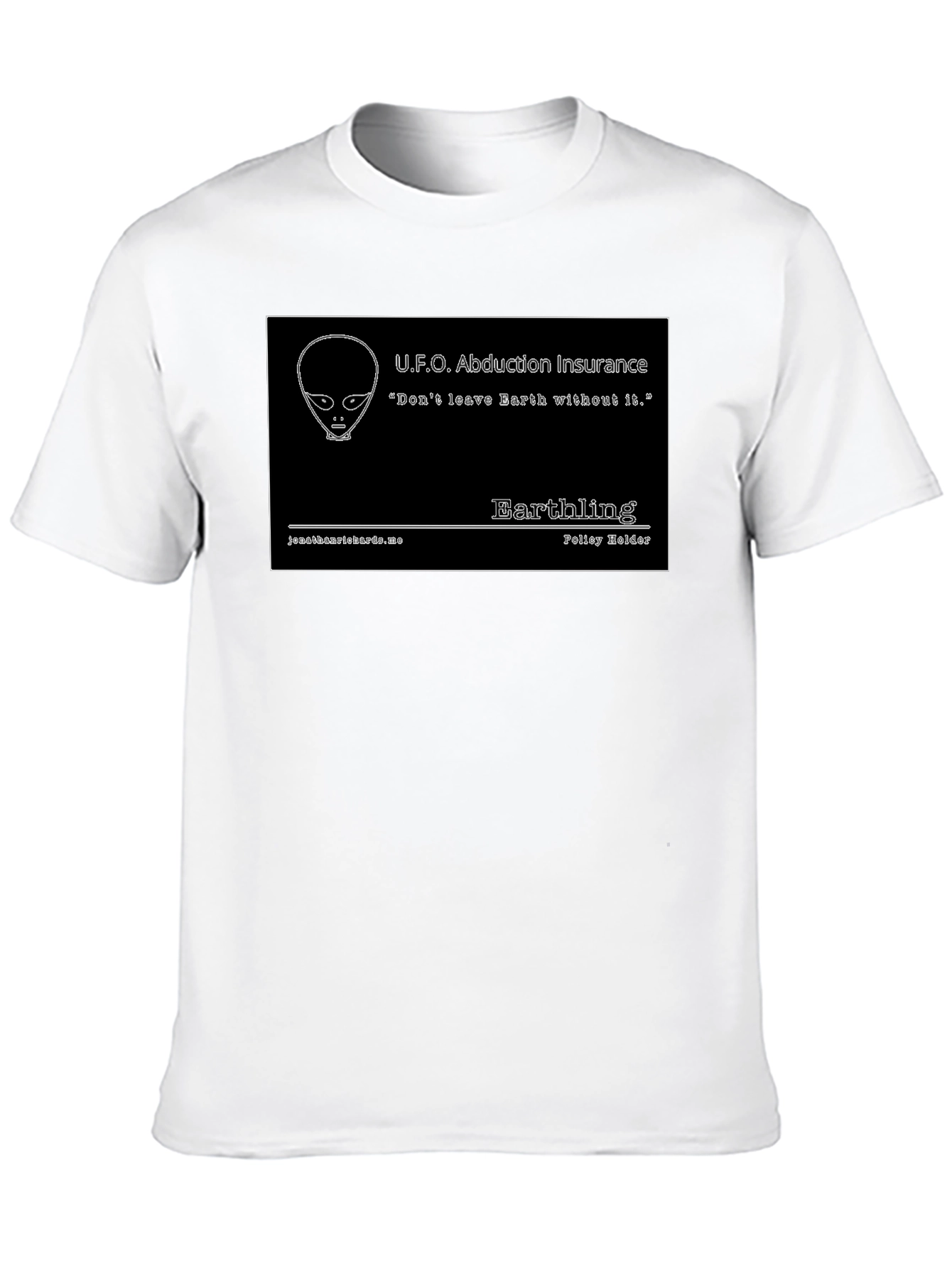 UFO Abduction Insurance Black T-Shirt