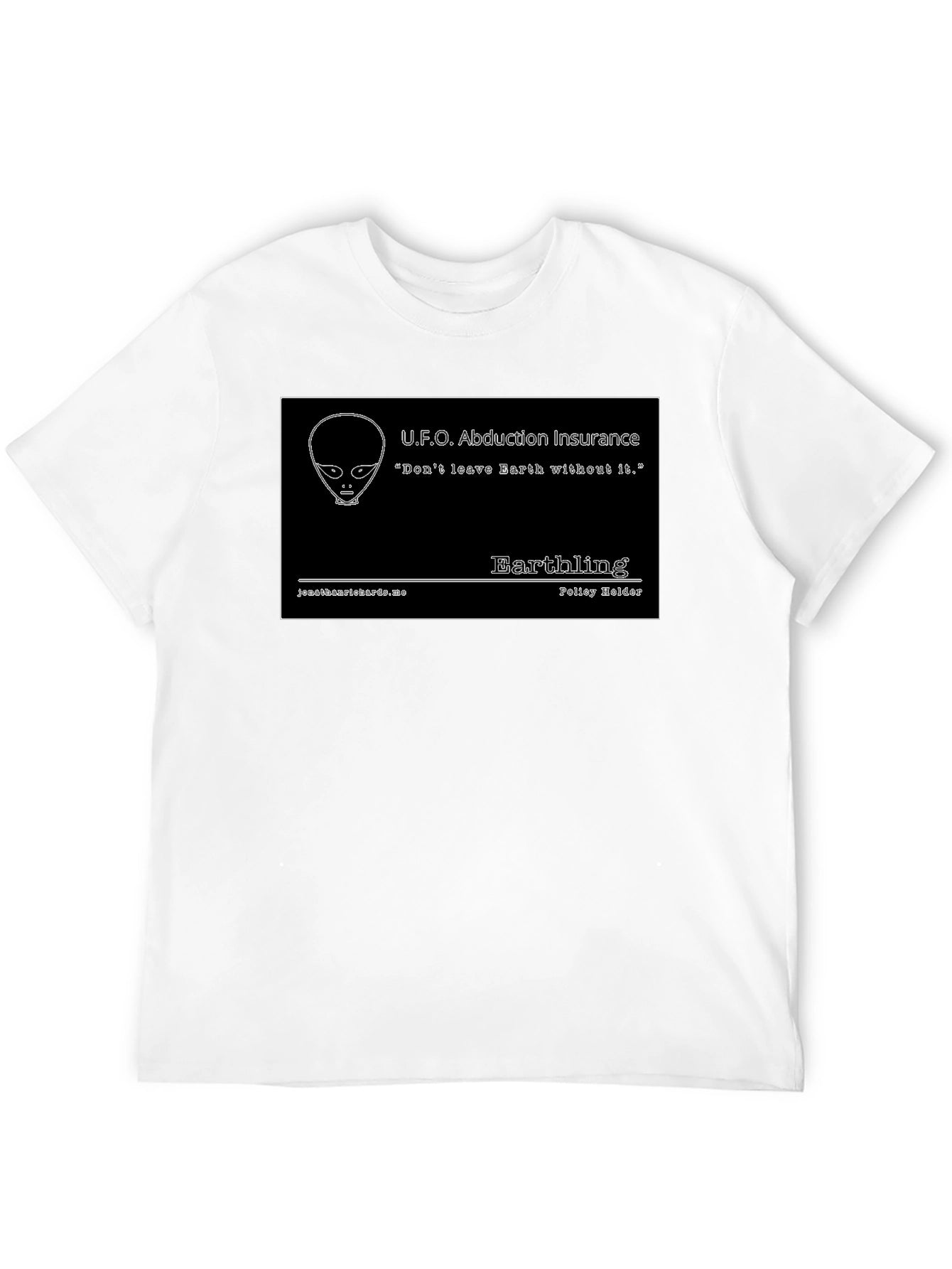 UFO Abduction Insurance Black T-Shirt