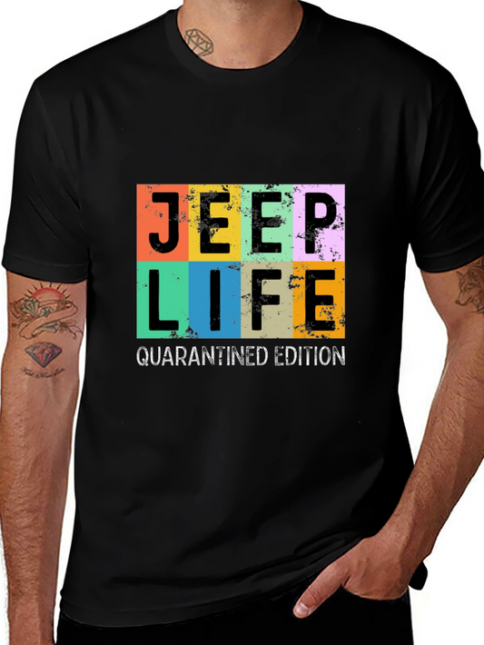 Jeep Life Quarantined Edition Graphic Tee - Black