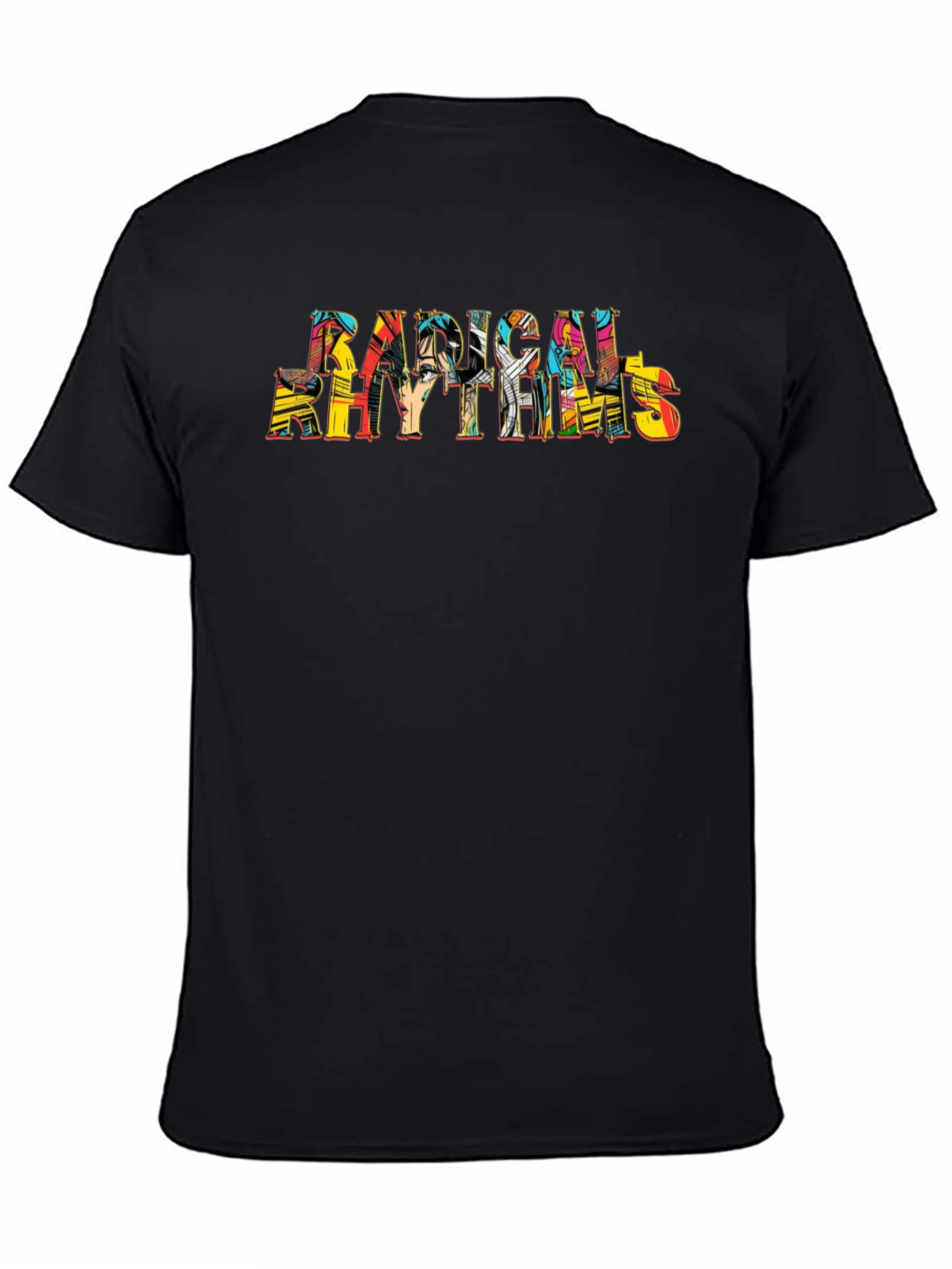 Radical Rhythms Graphic Black T-Shirt