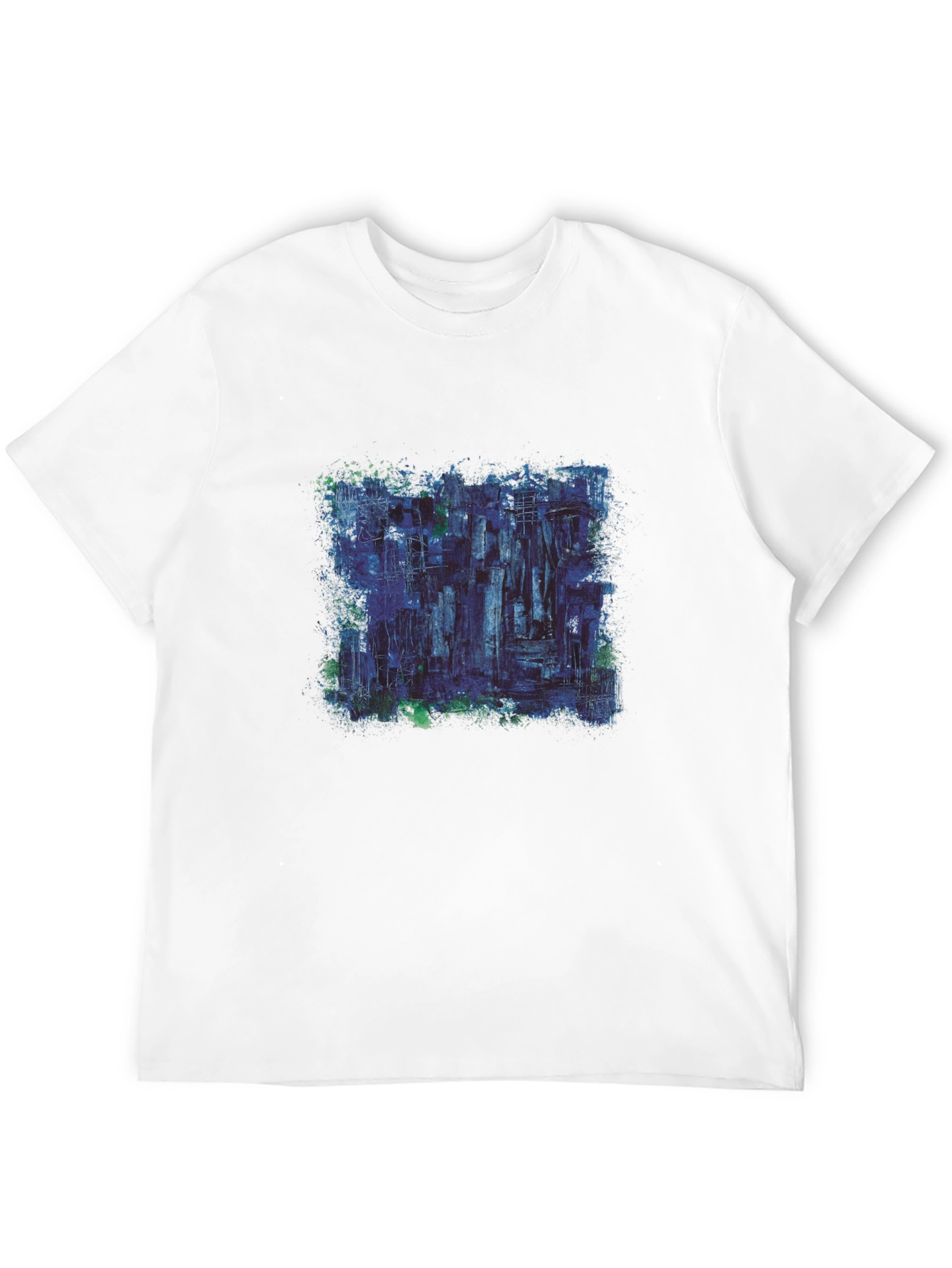 Abstract Art Graphic Print Black Tee