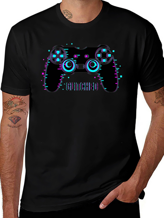 Glitch Controller Graphic Tee - Gamer Style