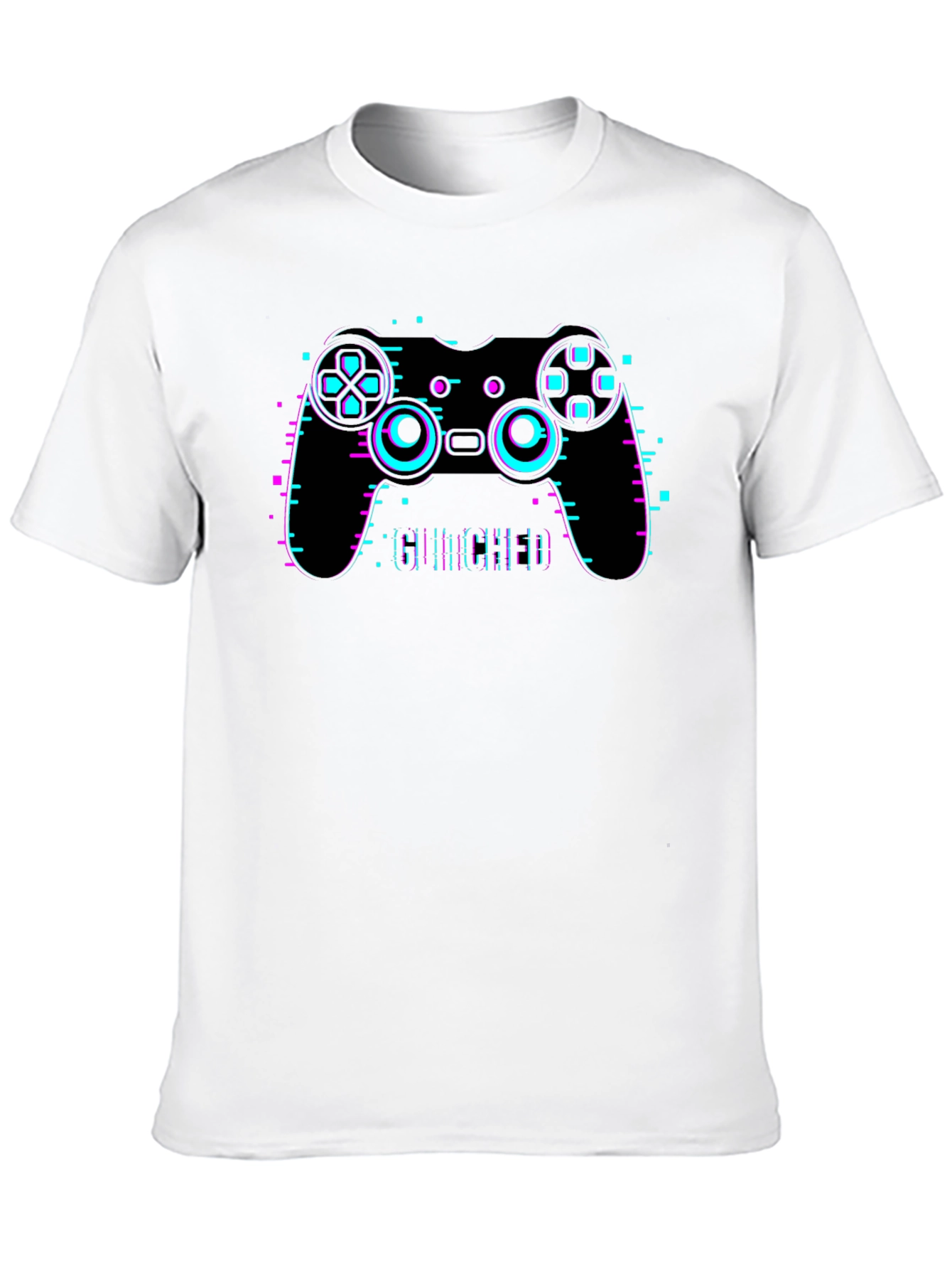 Glitch Controller Graphic Tee - Gamer Style
