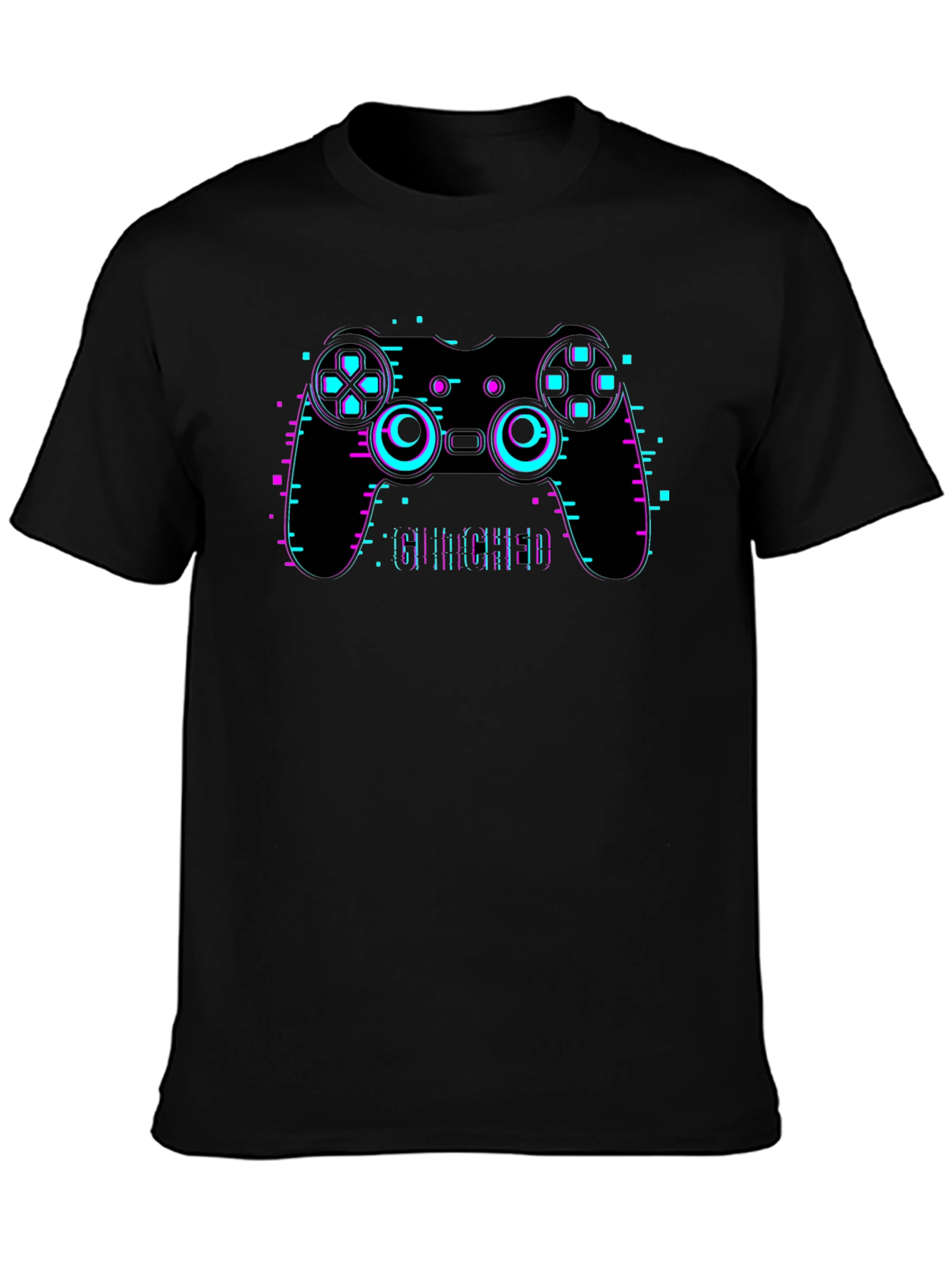 Glitch Controller Graphic Tee - Gamer Style