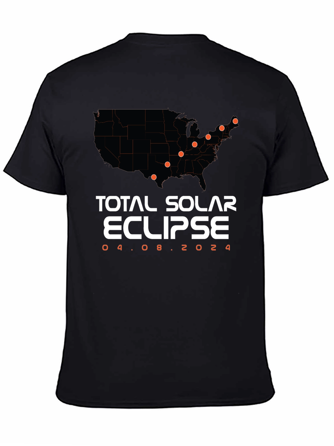 Total Solar Eclipse 04.08.2024 Graphic T-Shirt