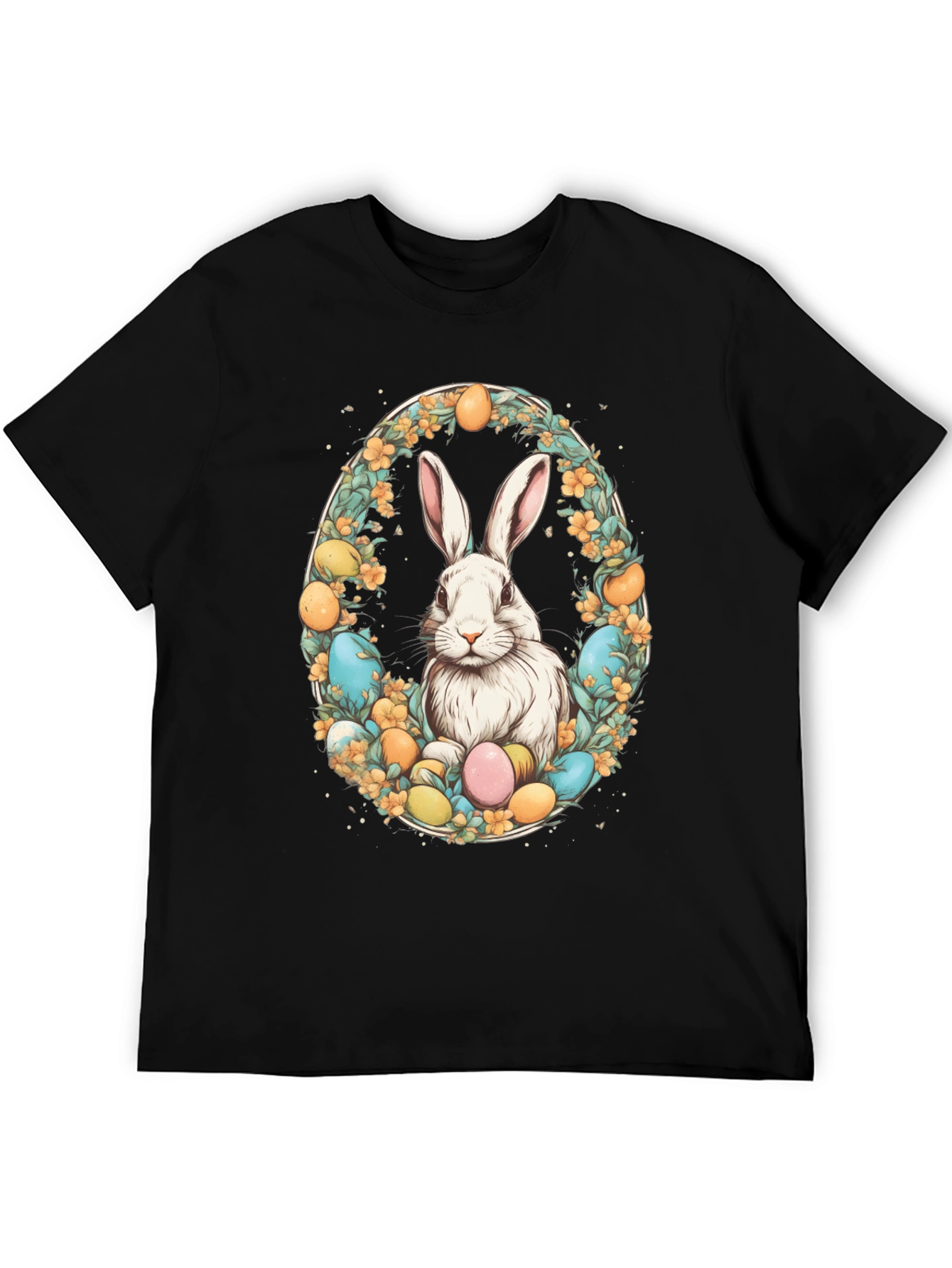 Easter Bunny Egg Wreath T-Shirt