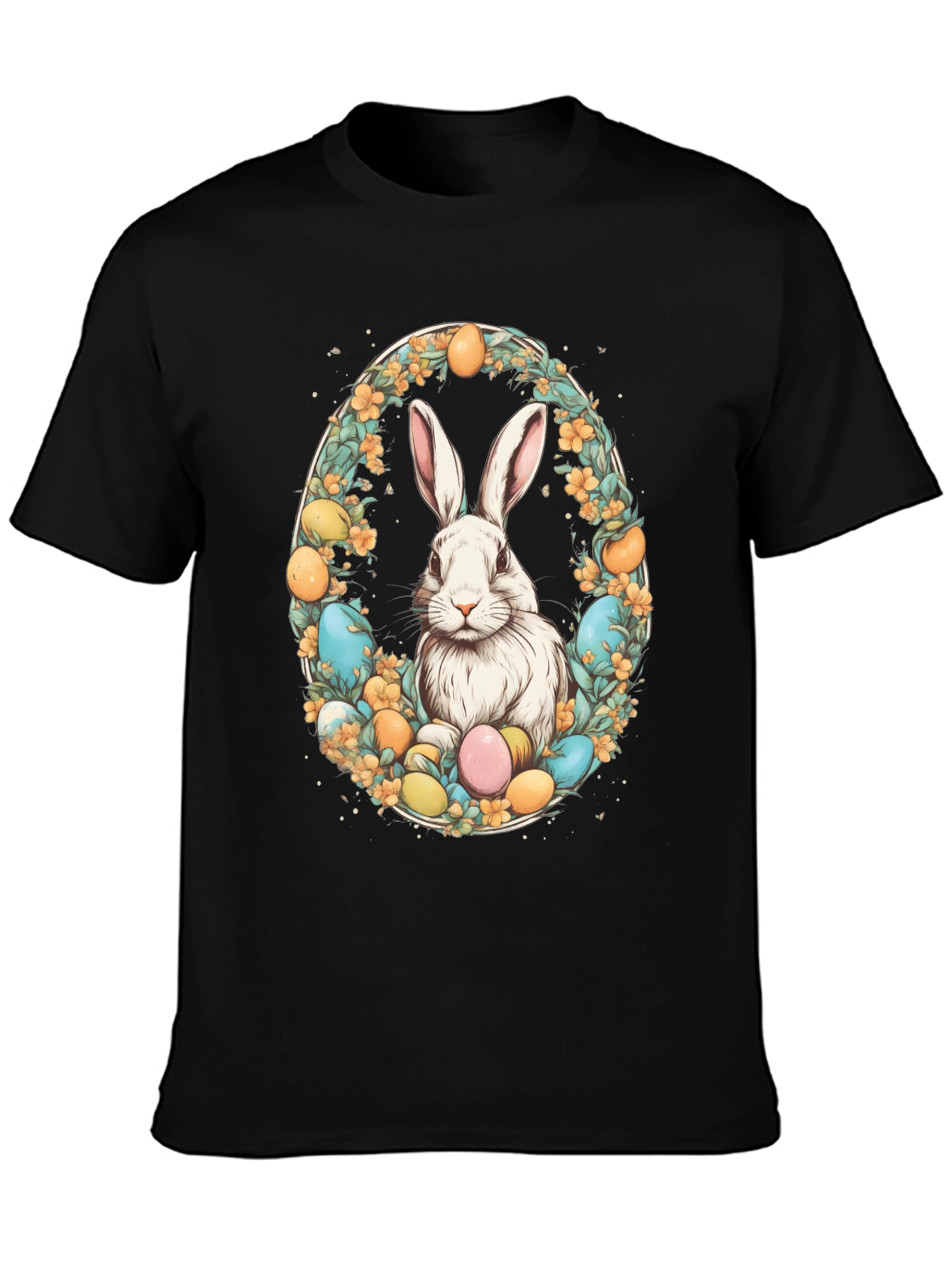 Easter Bunny Egg Wreath T-Shirt