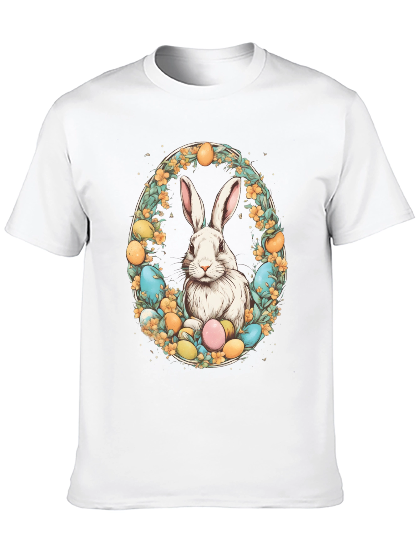 Easter Bunny Egg Wreath T-Shirt