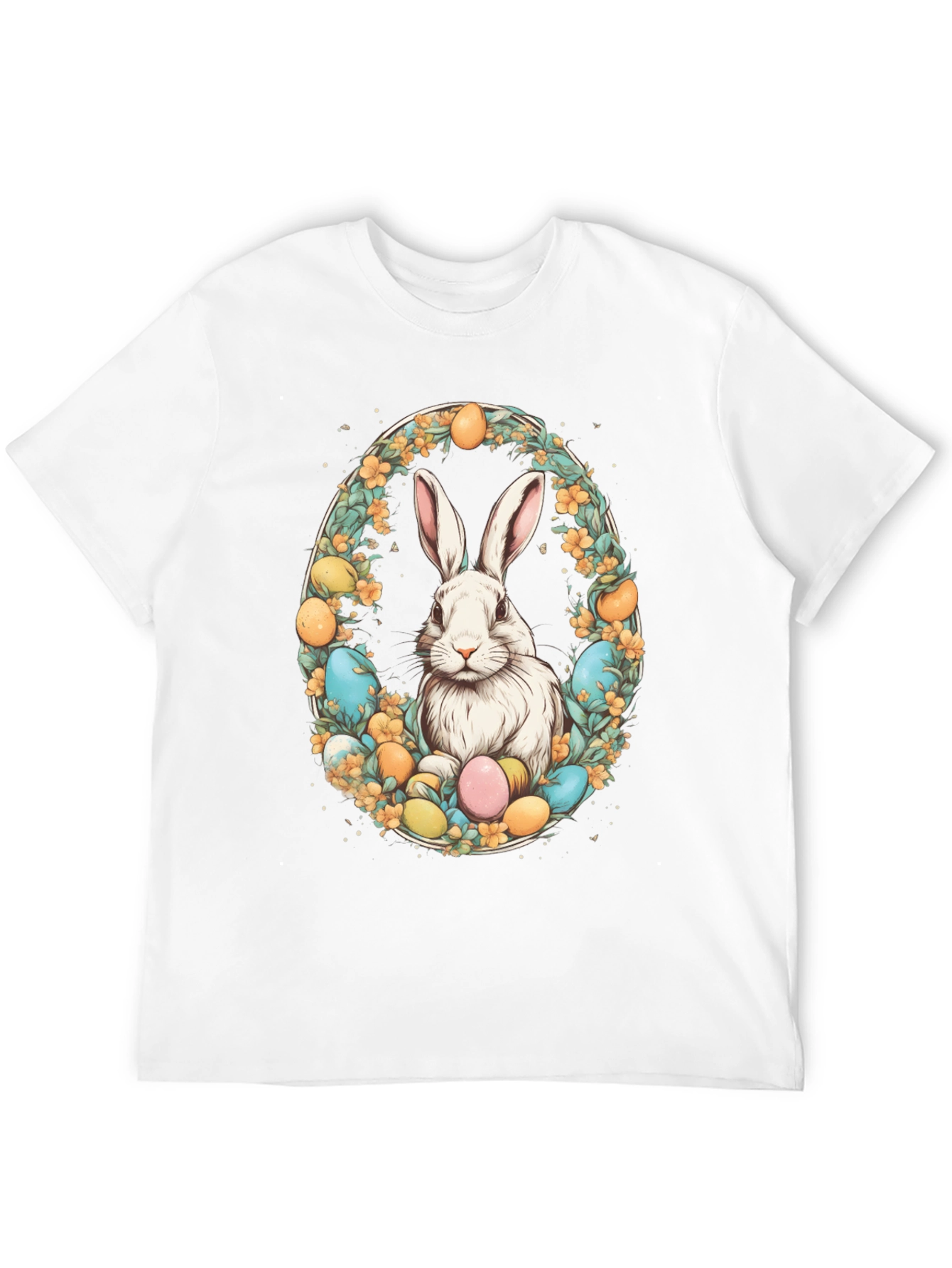 Easter Bunny Egg Wreath T-Shirt