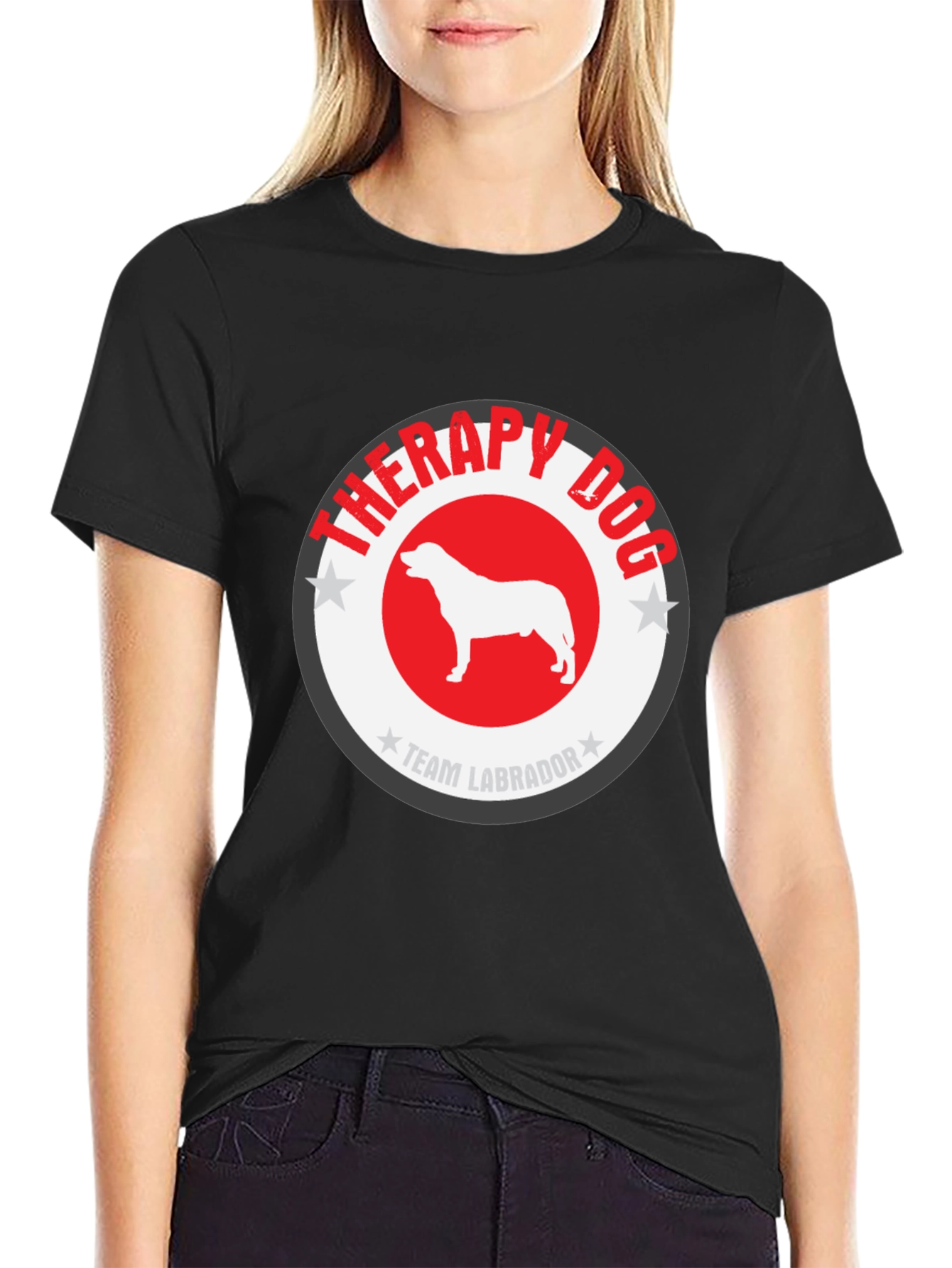 Therapy Dog T-Shirt - Team Labrador Design