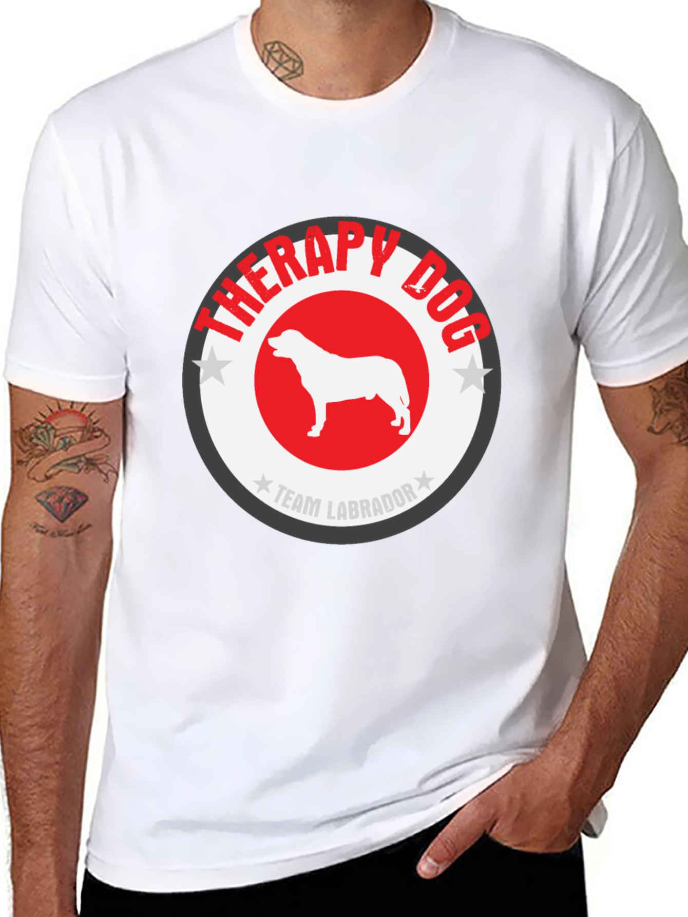 Therapy Dog T-Shirt - Team Labrador Design