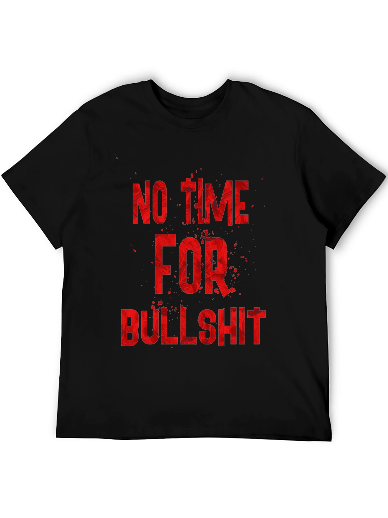 No Time For Bullshit Graphic Tee - Black