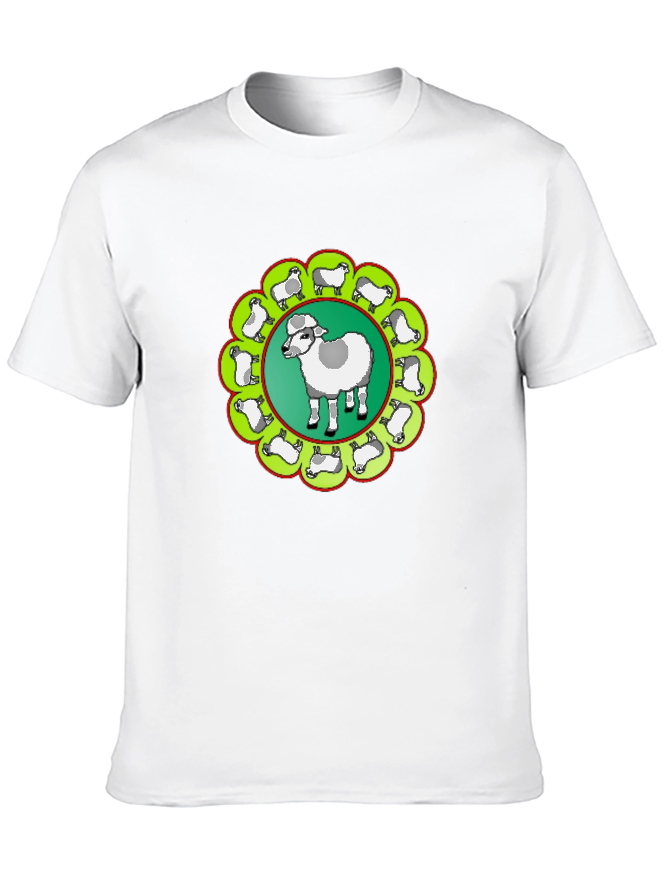 Sheep Circle Black T-Shirt