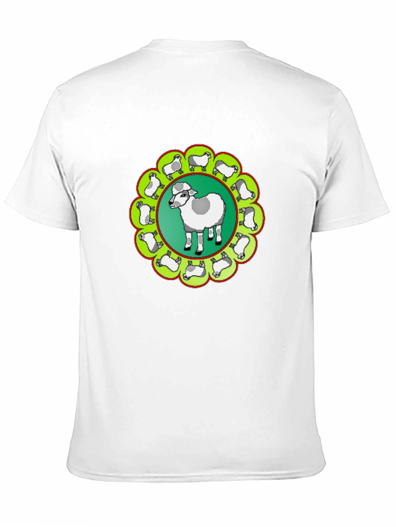 Sheep Circle Black T-Shirt