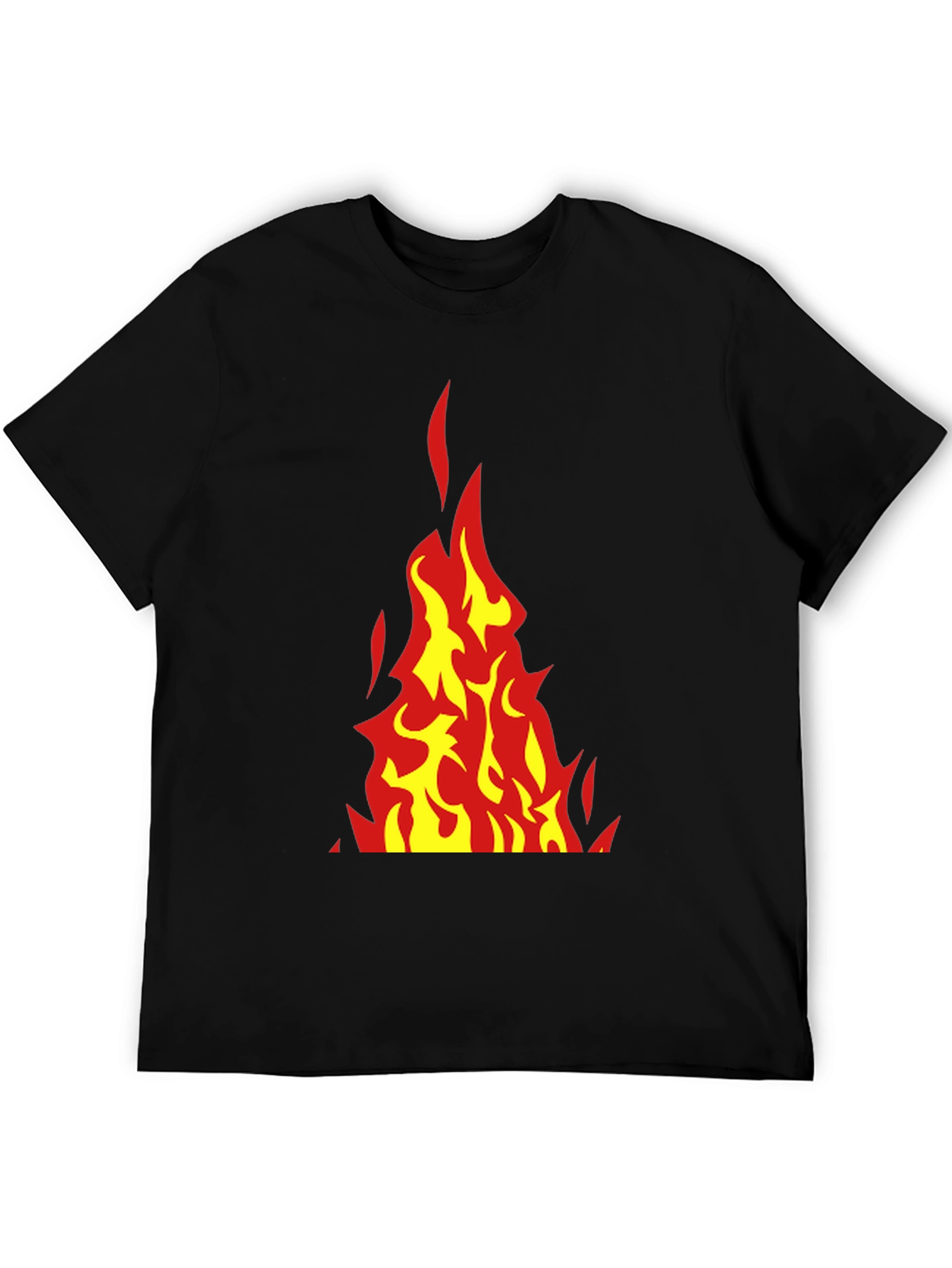 Flaming Hot Graphic T-Shirt - Black