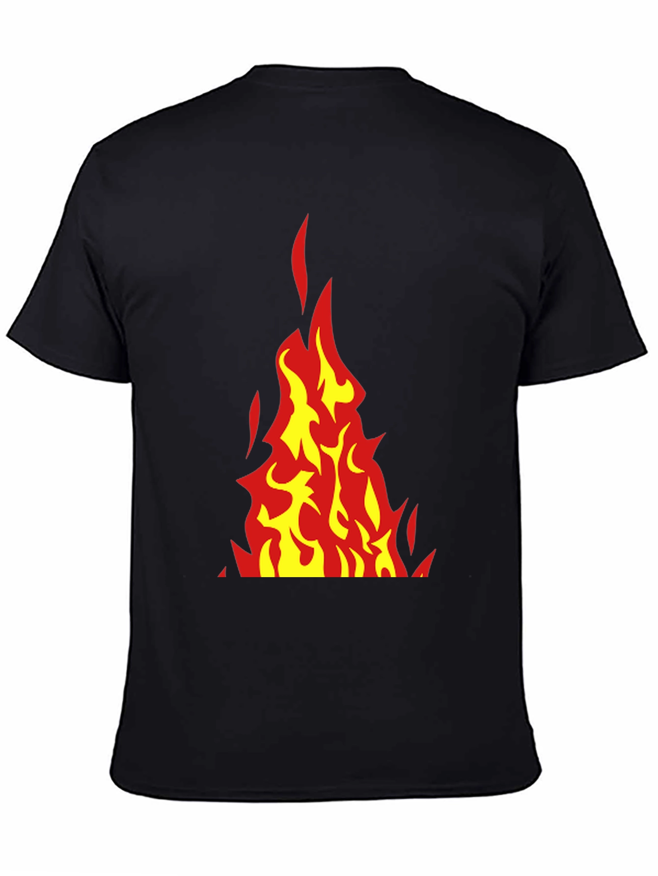 Flaming Hot Graphic T-Shirt - Black