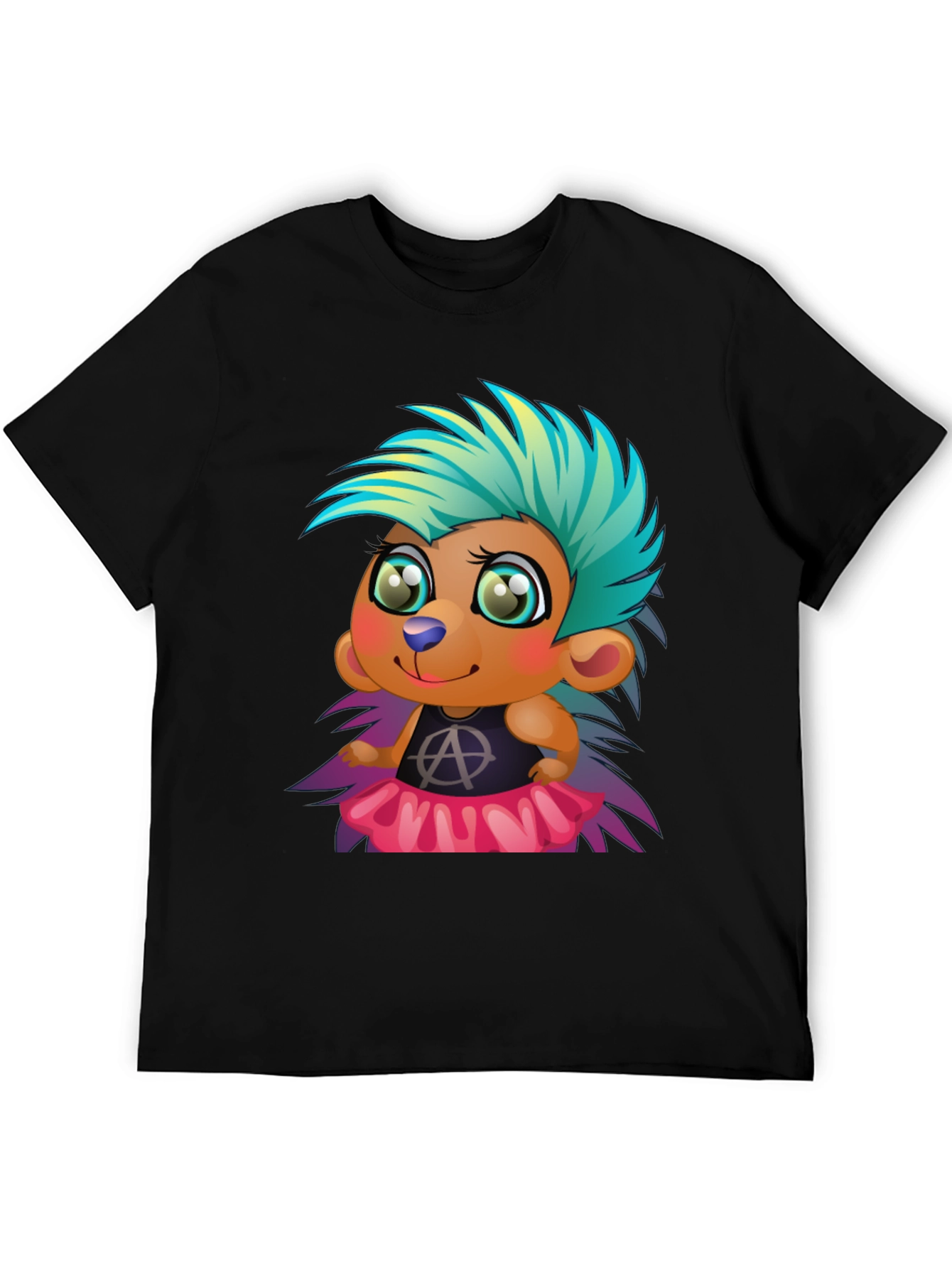 Punk Hedgehog Graphic Tee