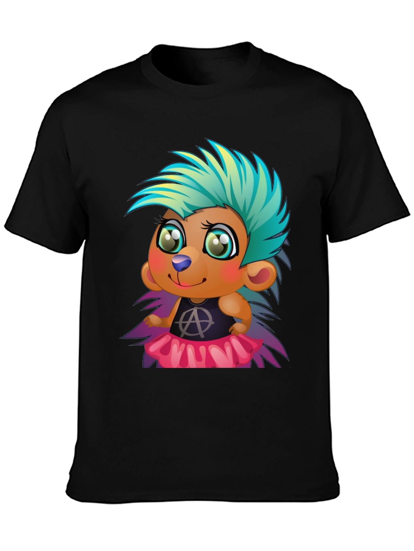 Punk Hedgehog Graphic Tee