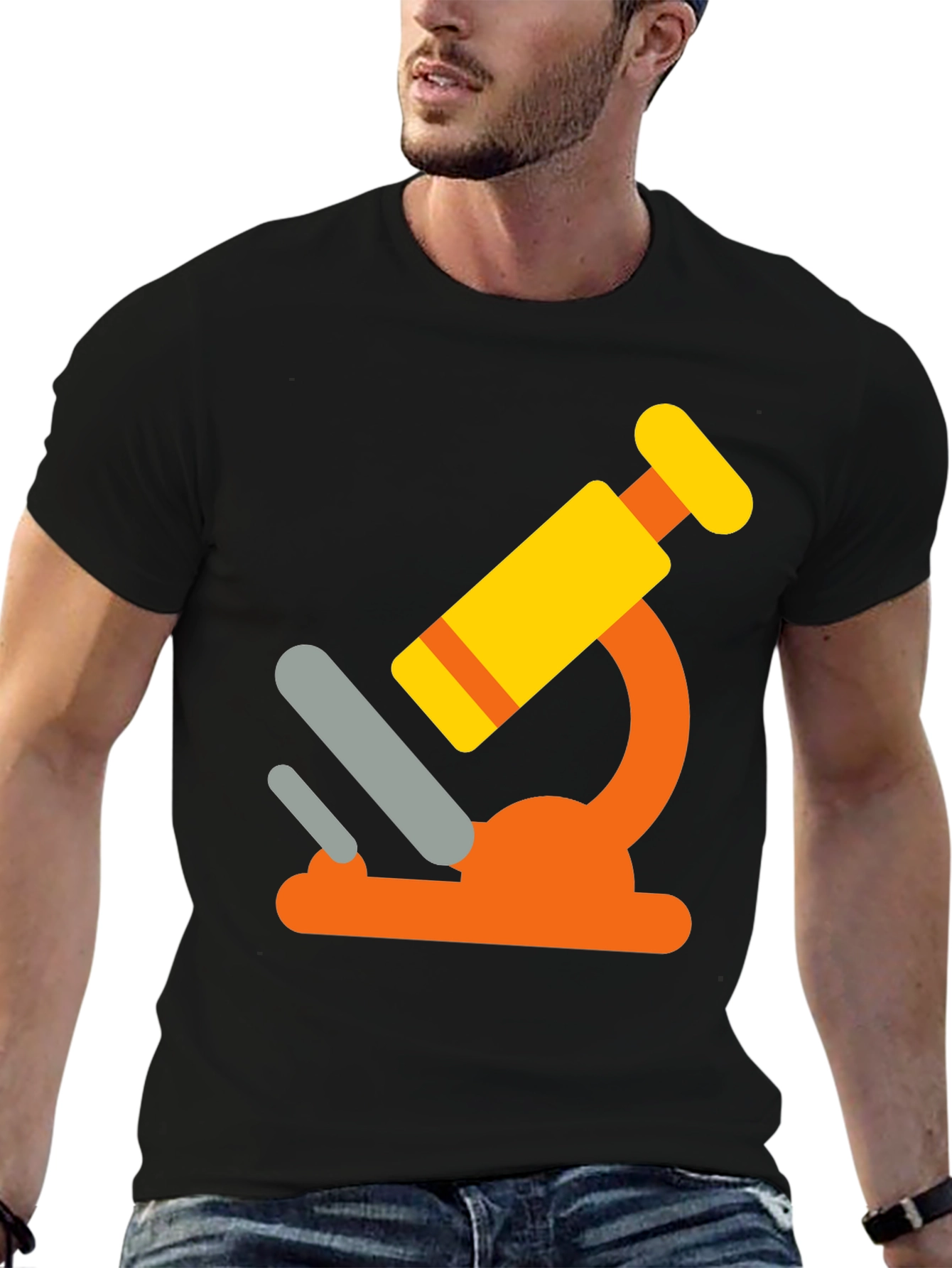 Fun Science Microscope Graphic T-Shirt