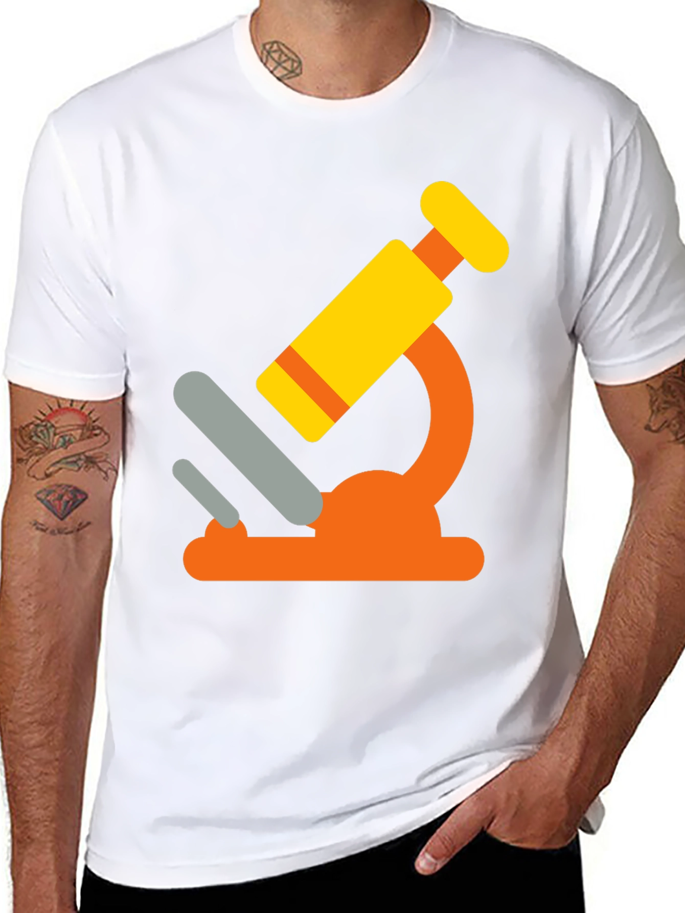 Fun Science Microscope Graphic T-Shirt