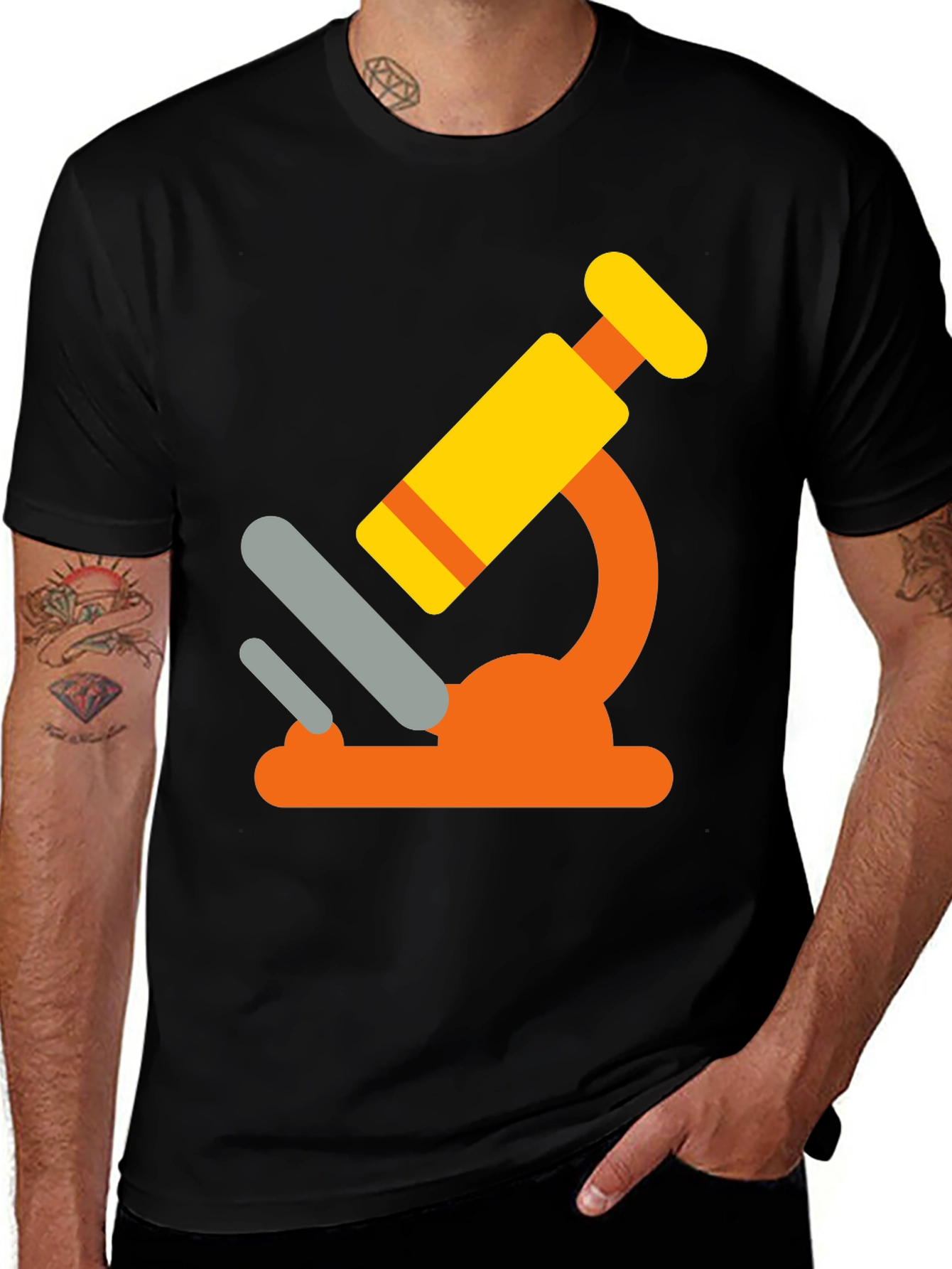 Fun Science Microscope Graphic T-Shirt