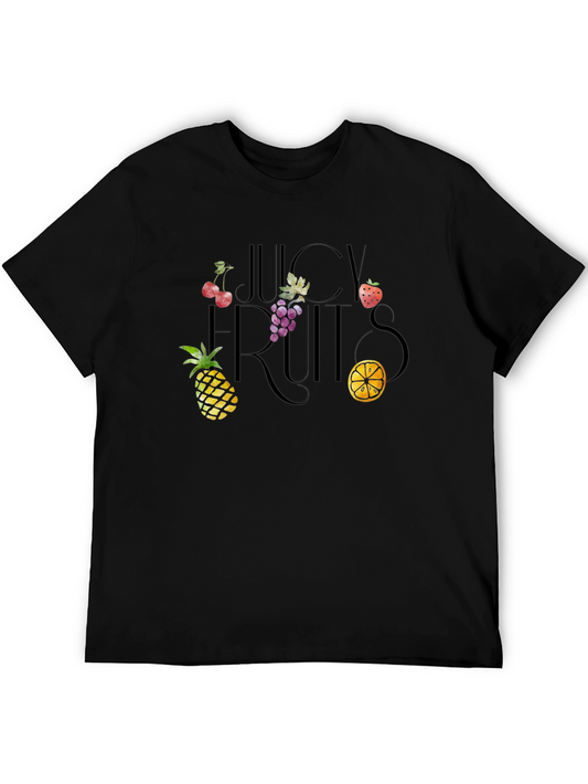 Juicy Fruits Graphic Tee - Black