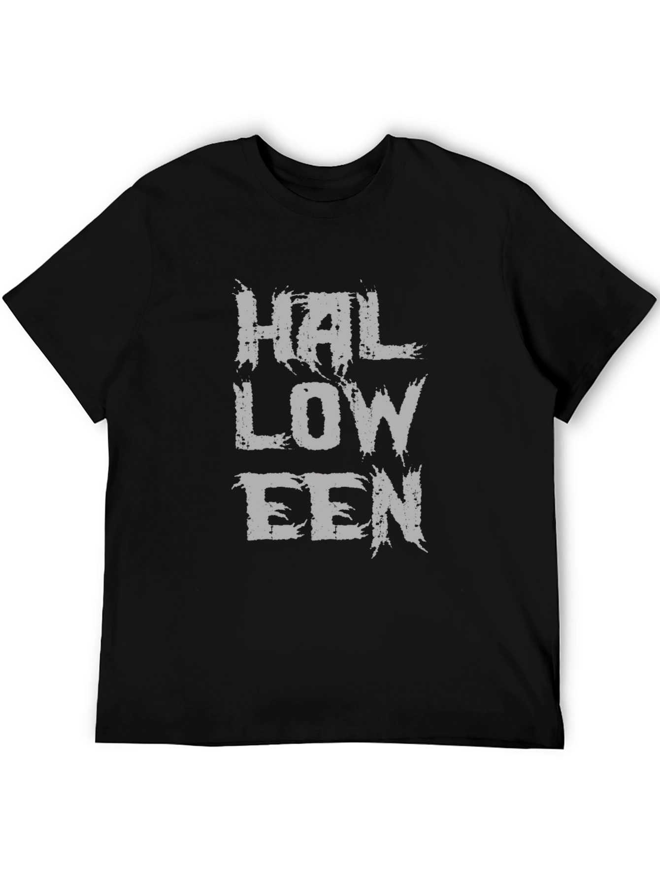 Halloween Black T-Shirt - Distressed Graphic Tee