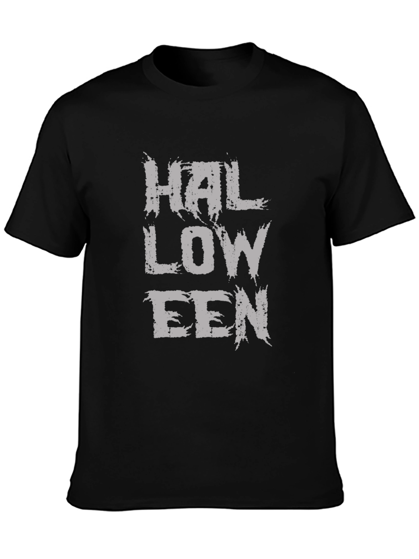 Halloween Black T-Shirt - Distressed Graphic Tee