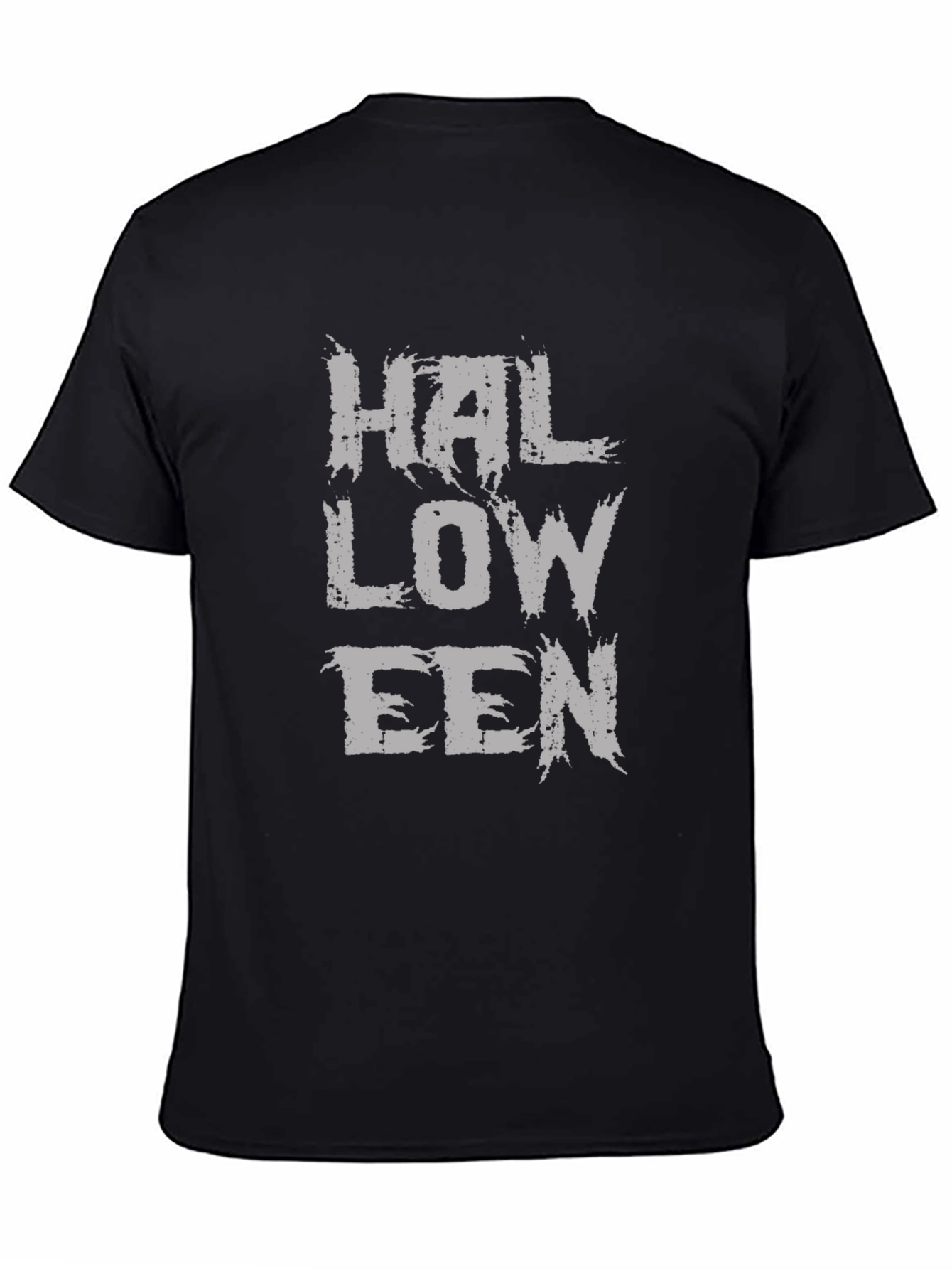 Halloween Black T-Shirt - Distressed Graphic Tee