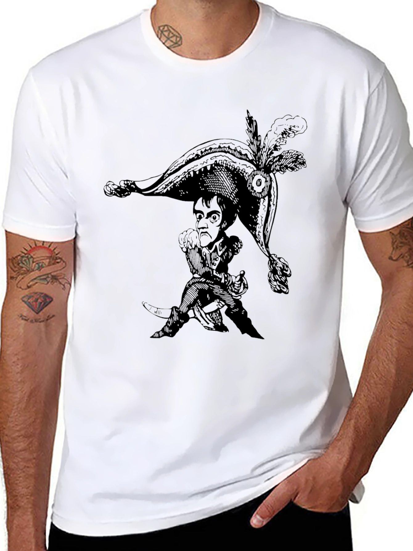 Novelty Graphic Print Crew Neck T-Shirt