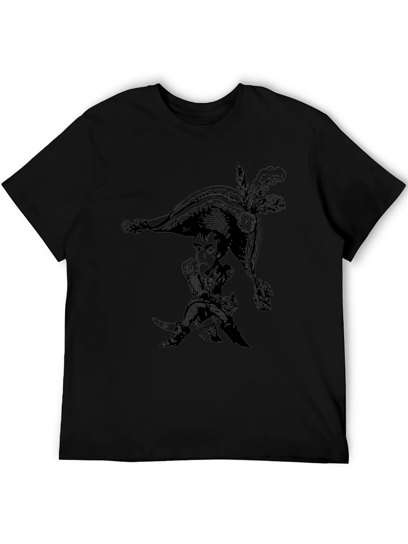 Novelty Graphic Print Crew Neck T-Shirt