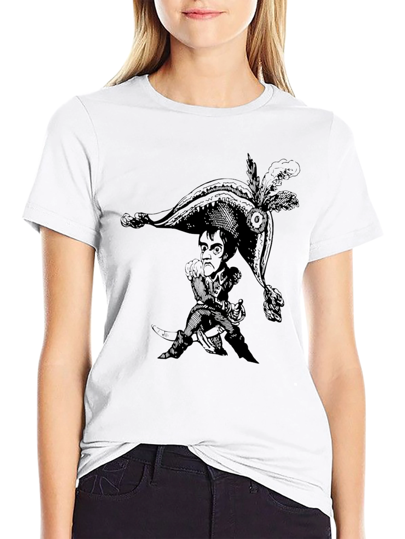 Novelty Graphic Print Crew Neck T-Shirt