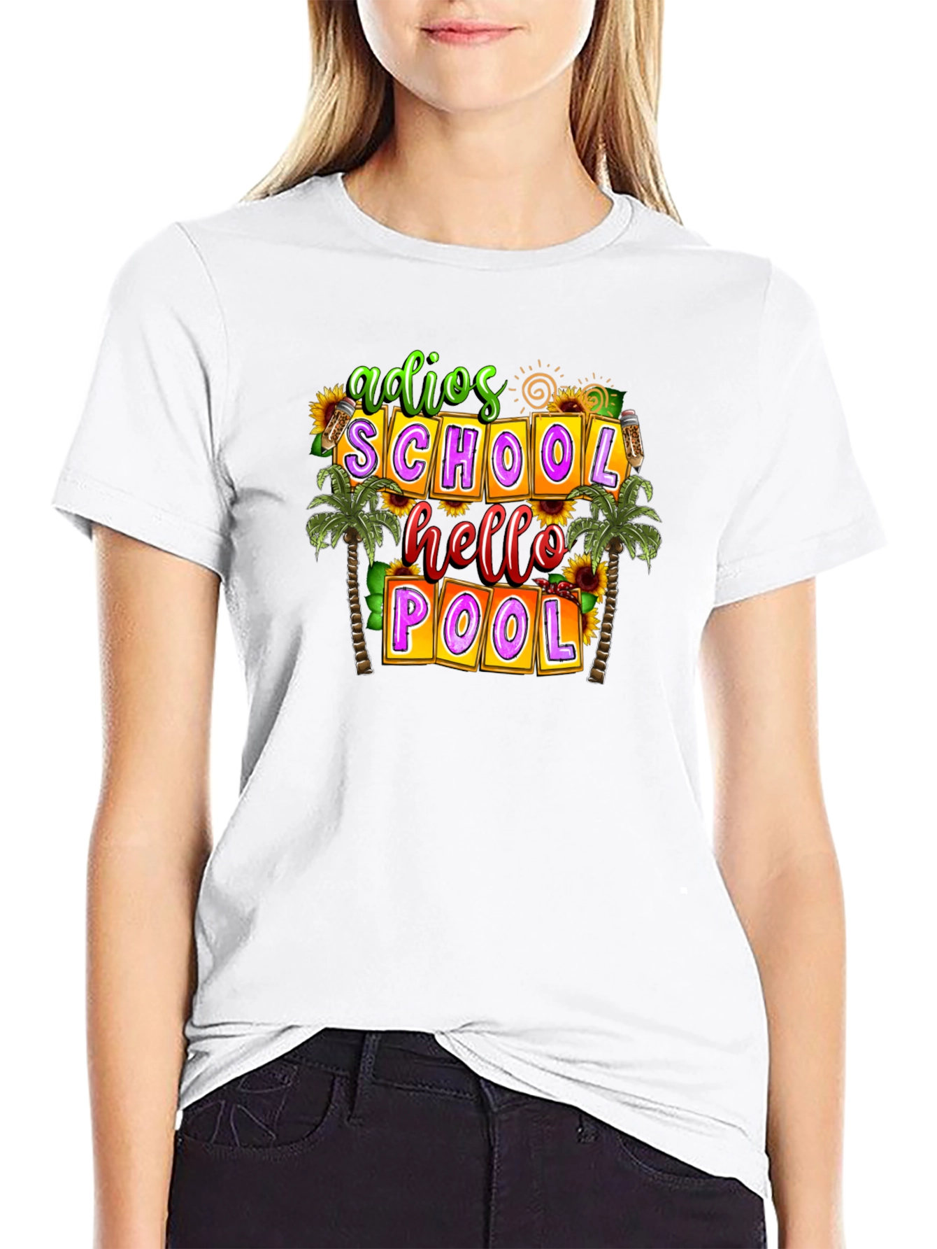 Adios School Hello Pool T-Shirt