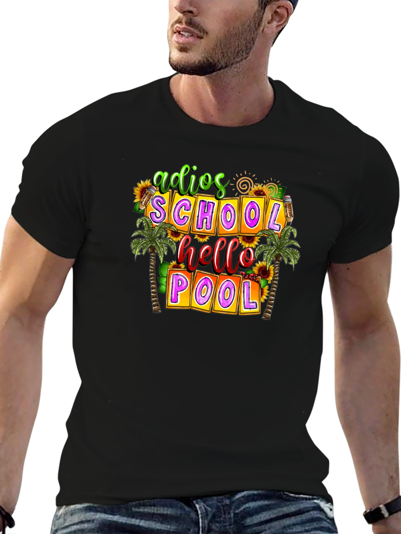 Adios School Hello Pool T-Shirt