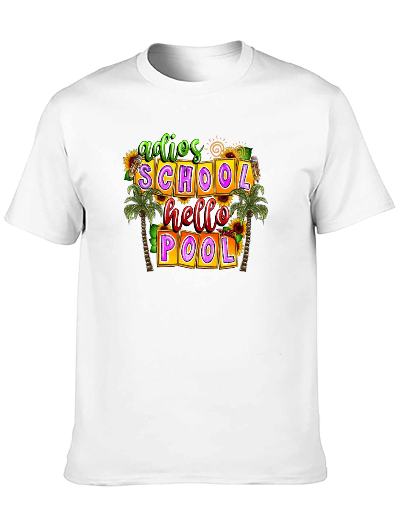 Adios School Hello Pool T-Shirt