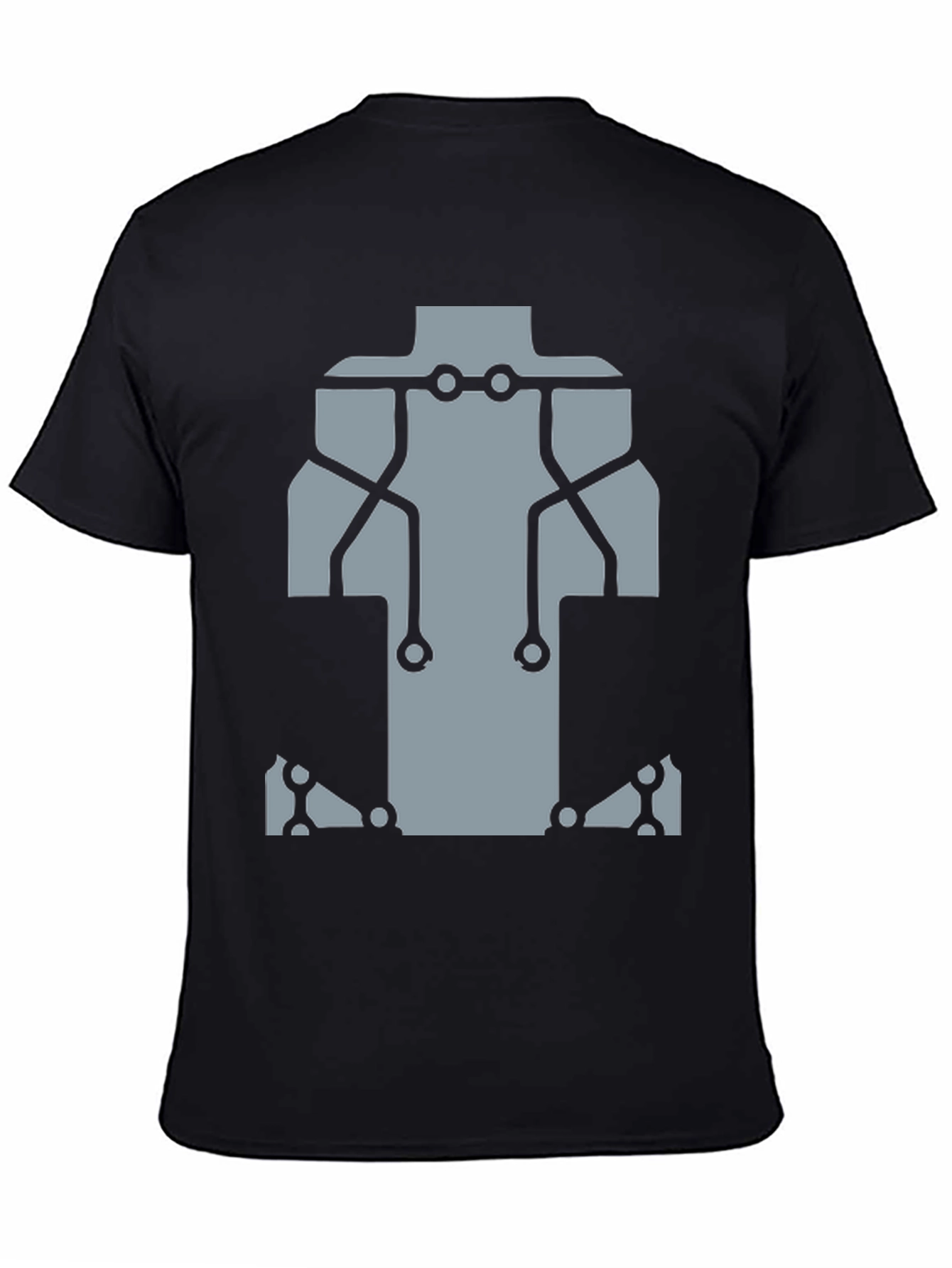 Robot Circuit Tee - Black Graphic T-Shirt
