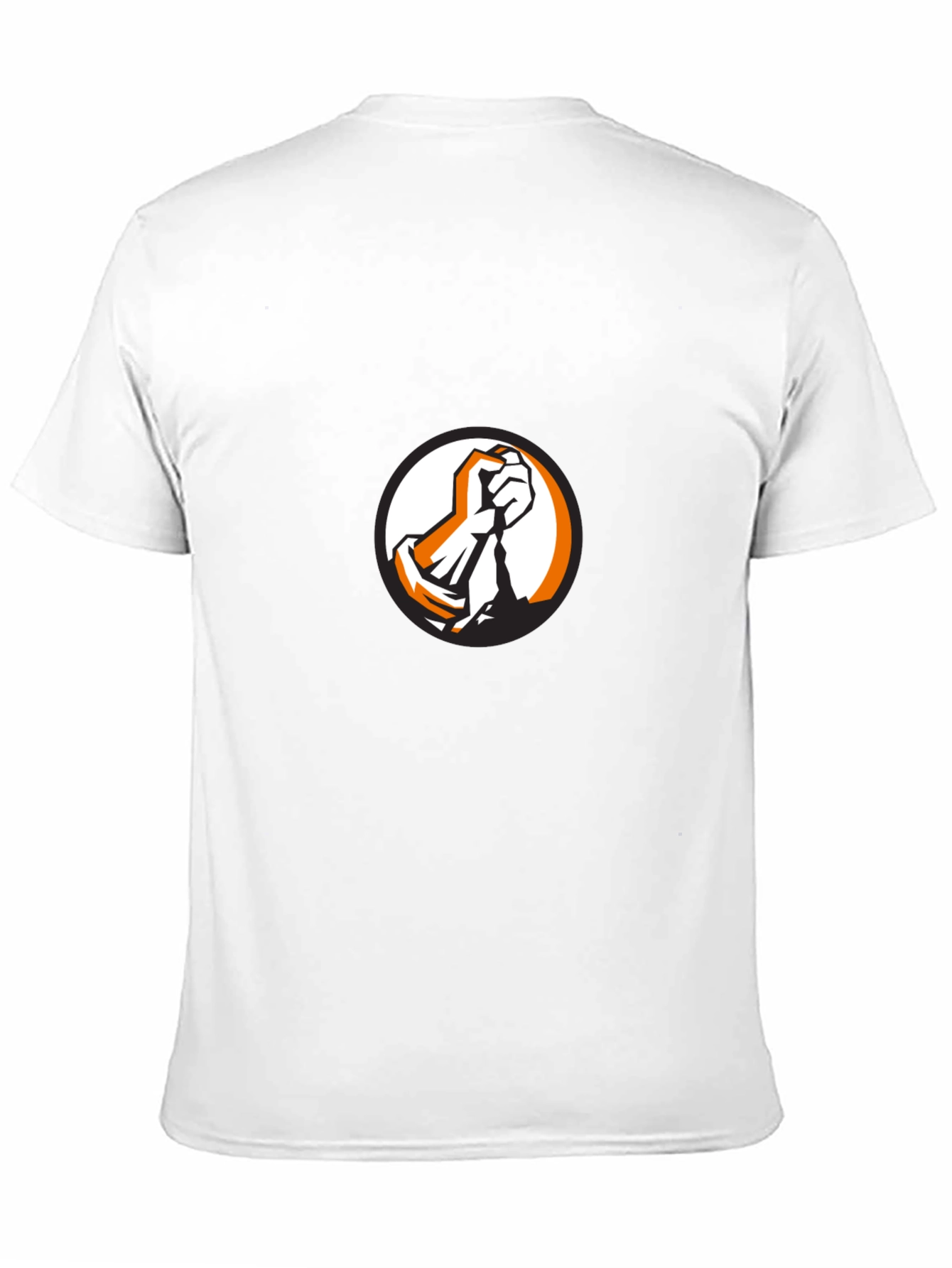 Bold Graphic Tee - Fist Design on Black Cotton