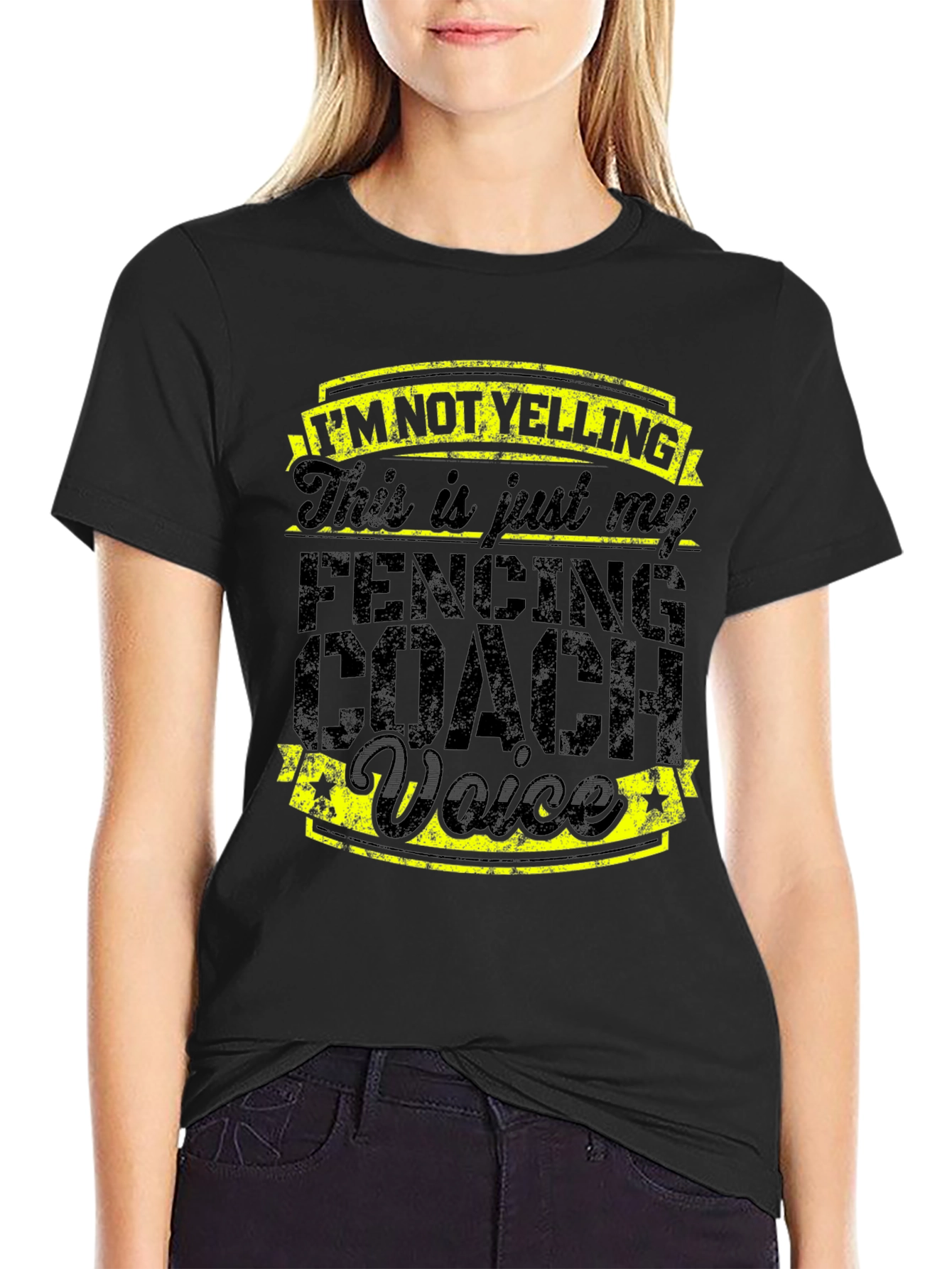 Fencing Coach Voice Graphic Tee