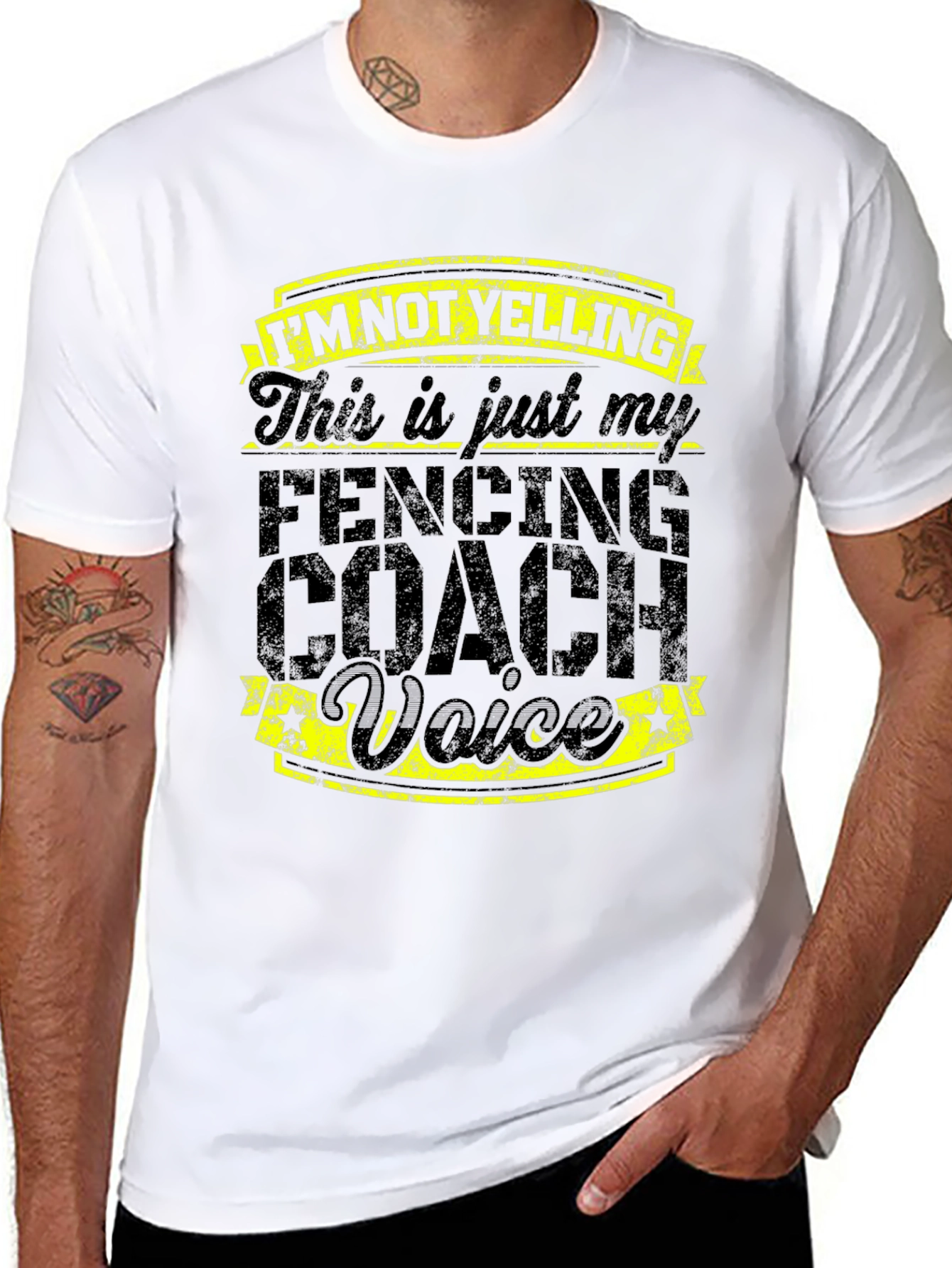 Fencing Coach Voice Graphic Tee