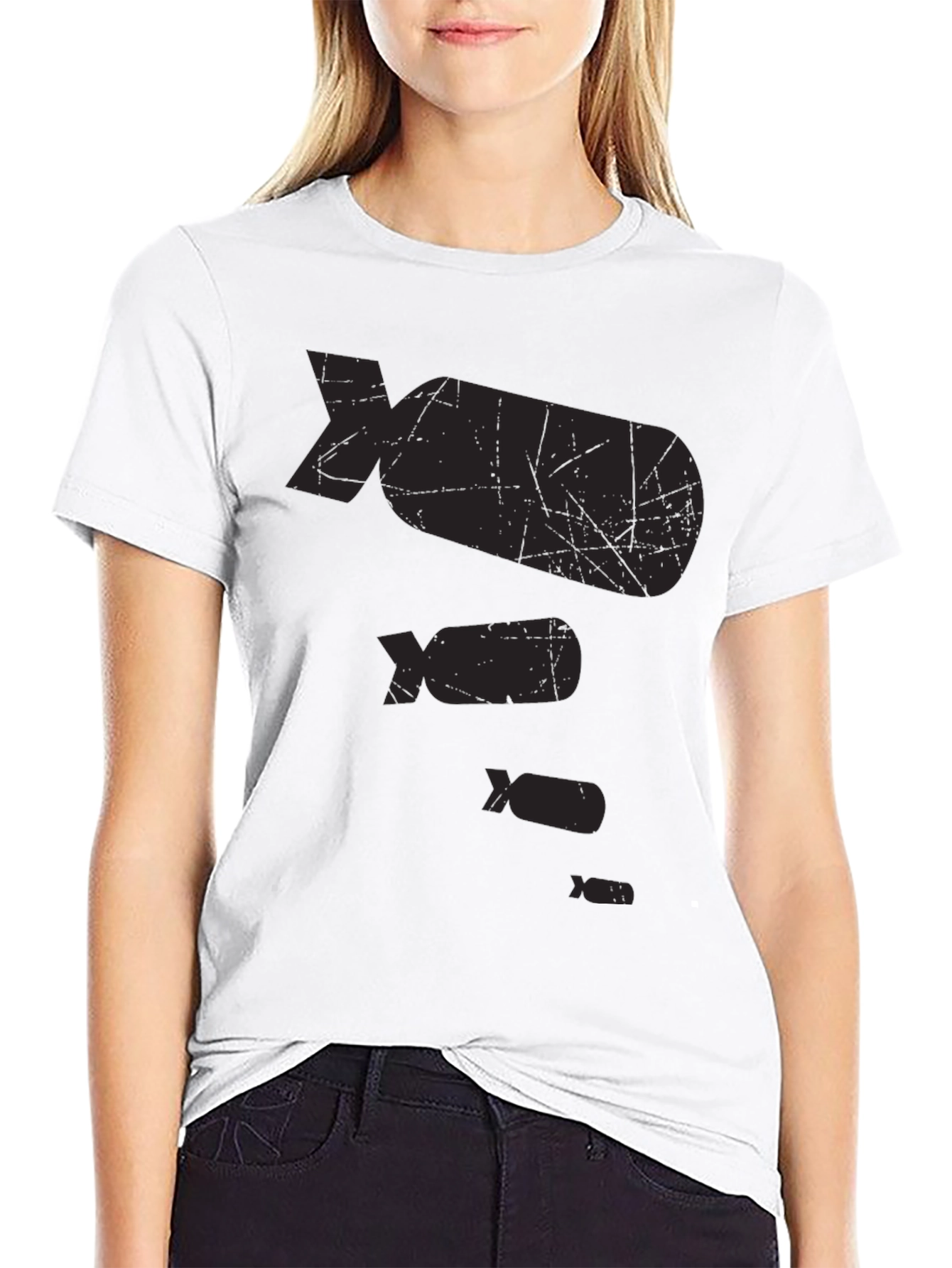 Retro Falling Bombs Graphic Tee