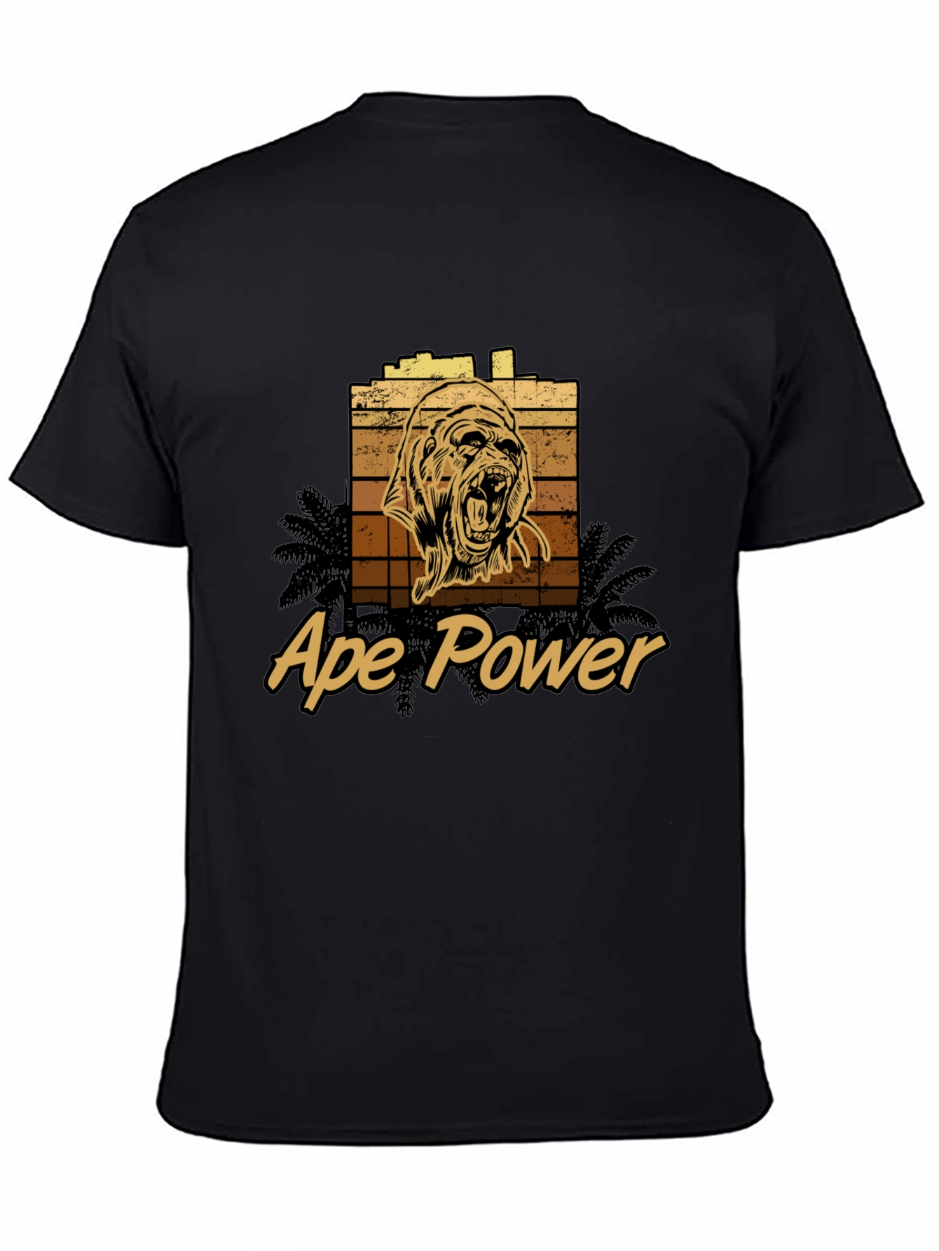 Ape Power Graphic Tee - Black