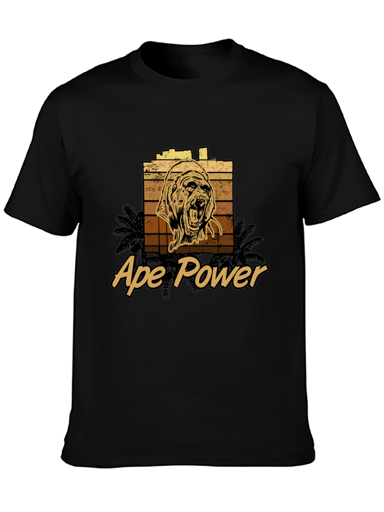 Ape Power Graphic Tee - Black