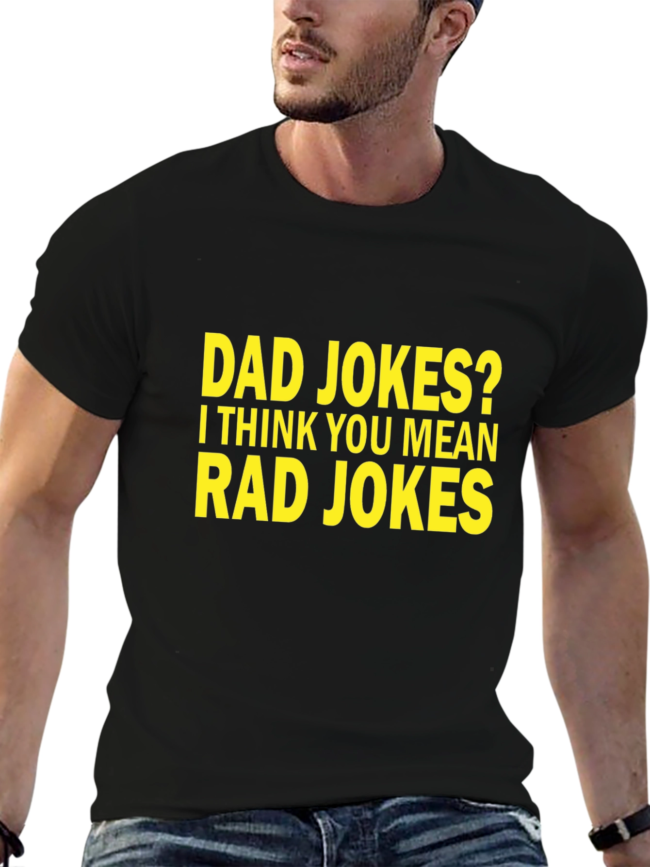 Dad Jokes? Rad Jokes! Mens Graphic Tee
